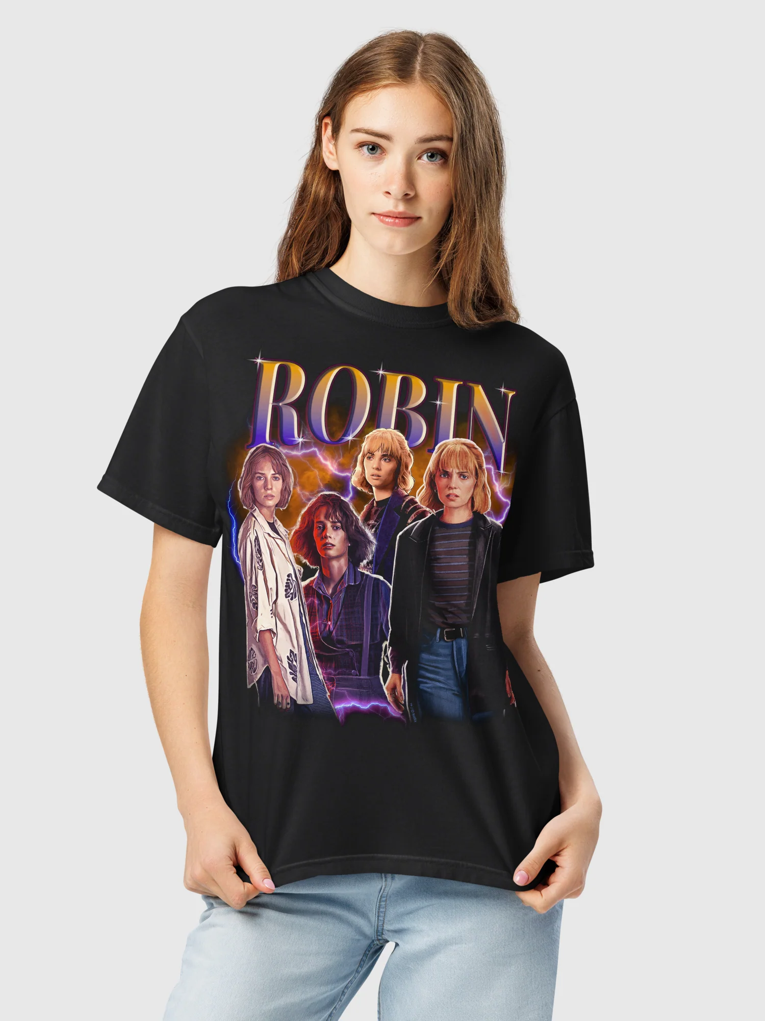 Stranger Things T-Shirt Comfort Colors Robin Hearthrob - Image 2
