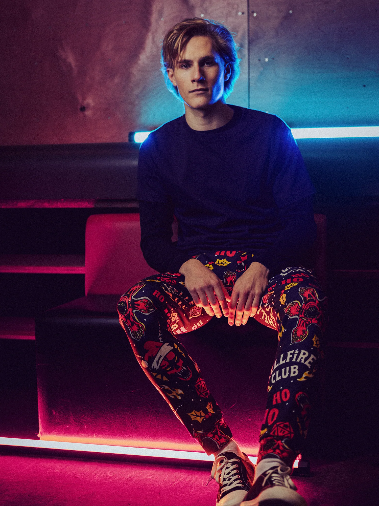 Hellfire Club All Over Print Men's Joggers - Image 2