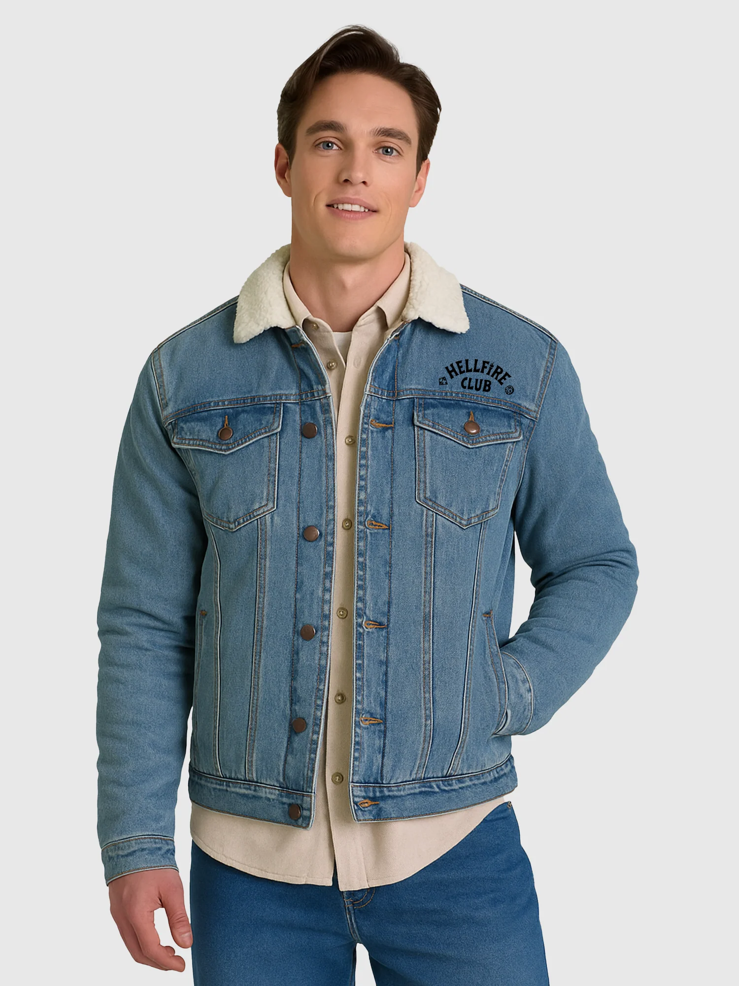 Stranger Things Hellfire Club Denim Jacket - Image 3