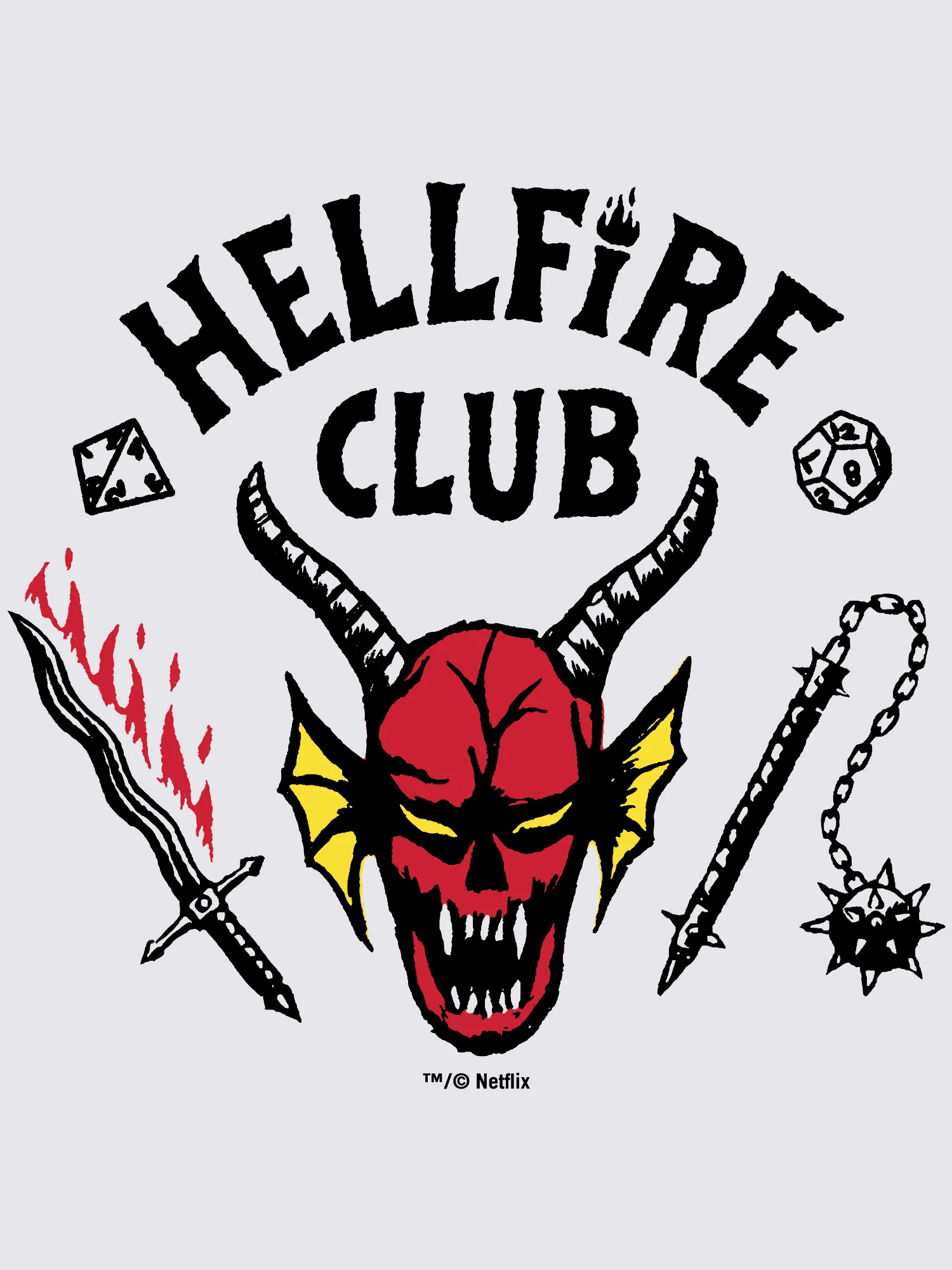 Stranger Things Hellfire Club Kids Raglan - Image 3