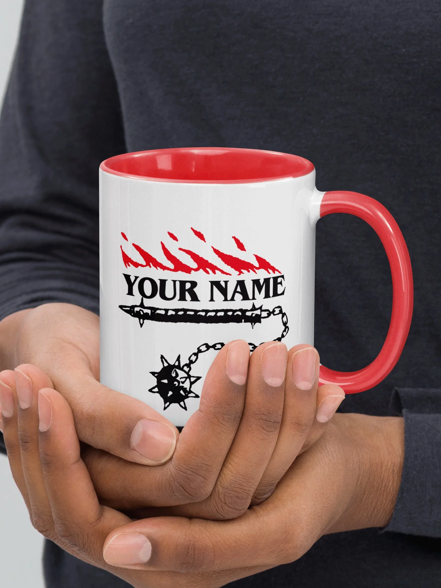 Stranger Things Hellfire Club Personalized Two-Tone Mug - Image 3