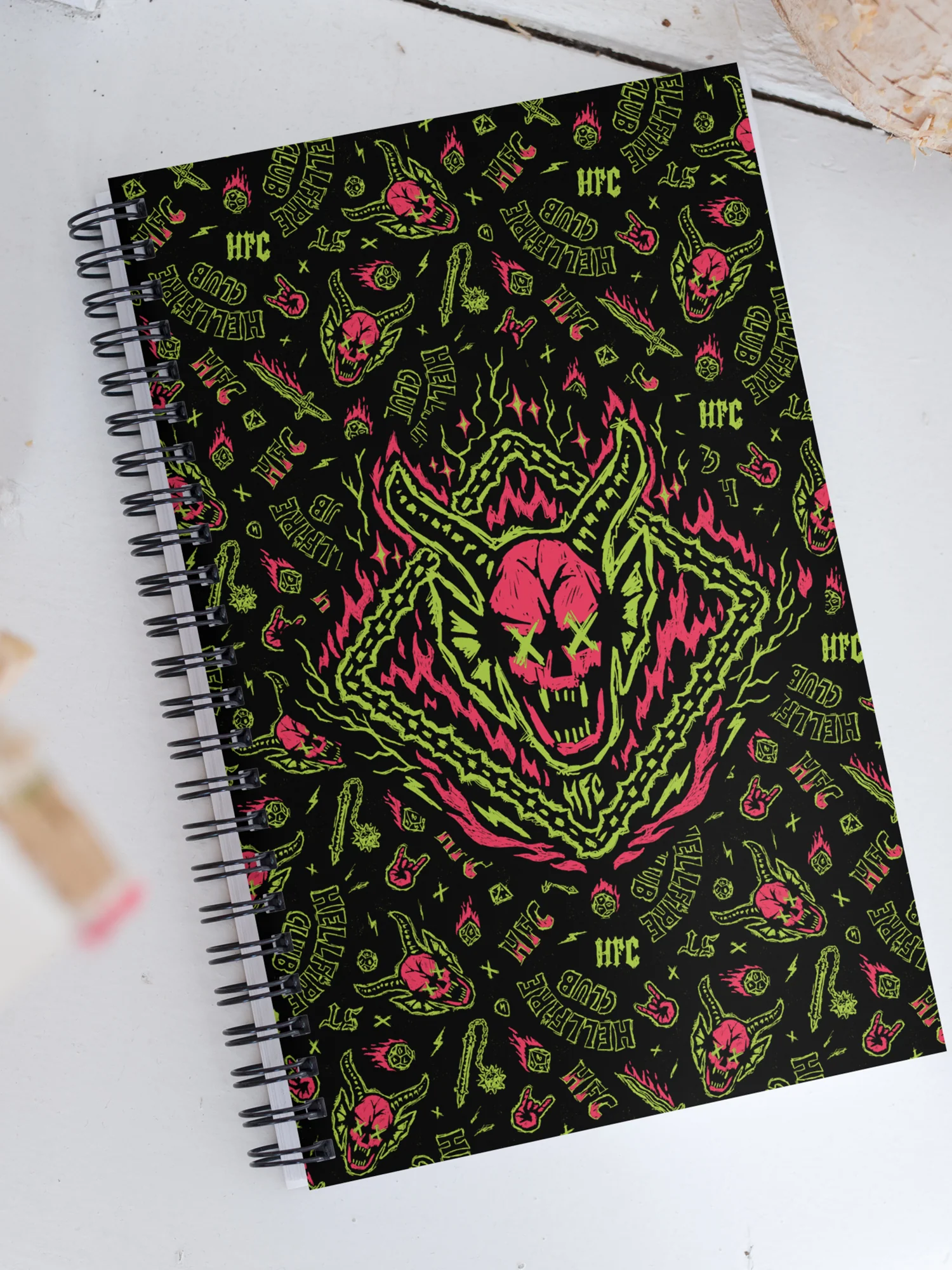 Stranger Things Hellfire Club Spiral Notebook - Image 3
