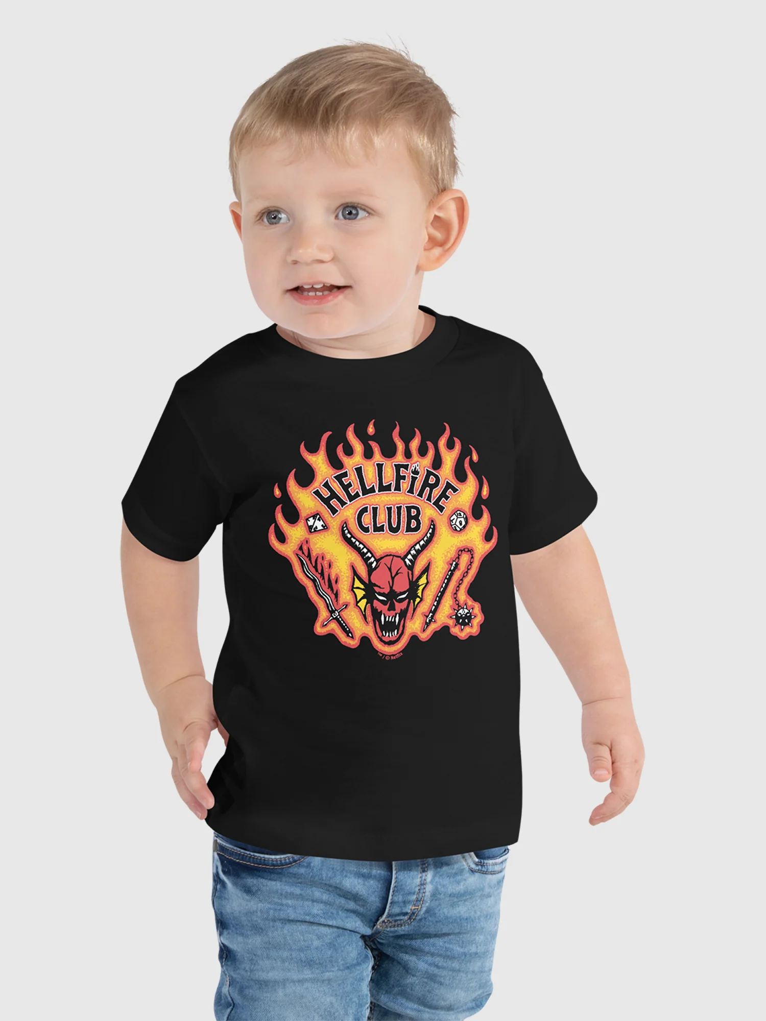 Stranger Things Hellfire Club Toddler T-Shirt - Image 2