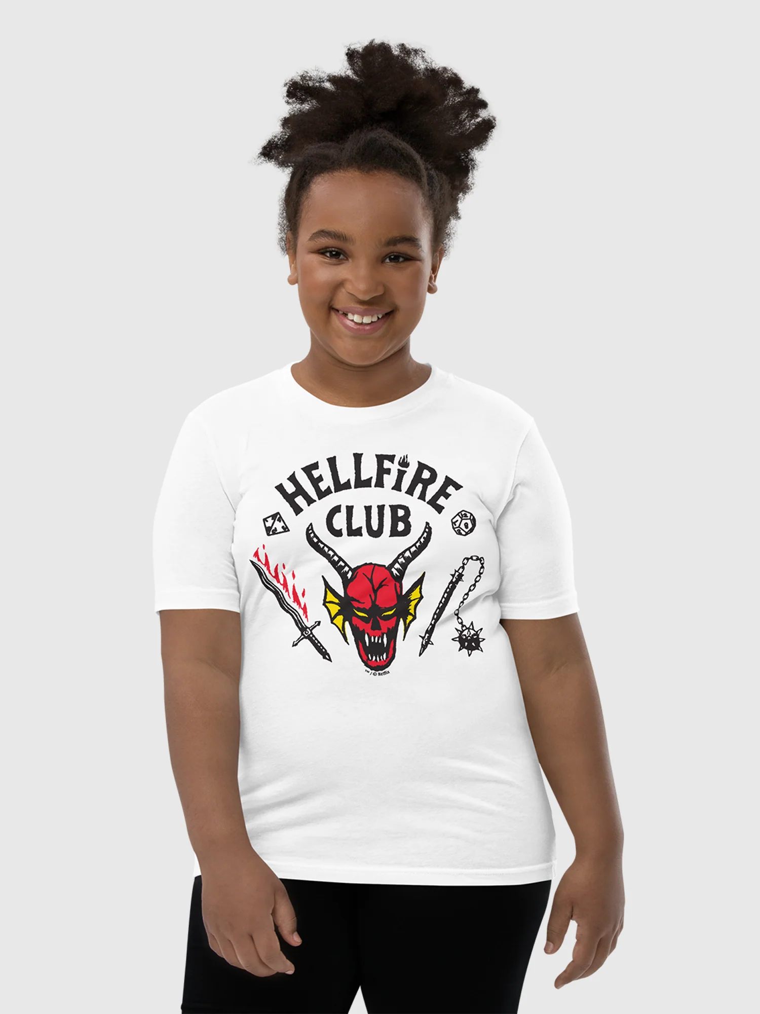 Stranger Things Hellfire Club Youth T-Shirt - Image 2