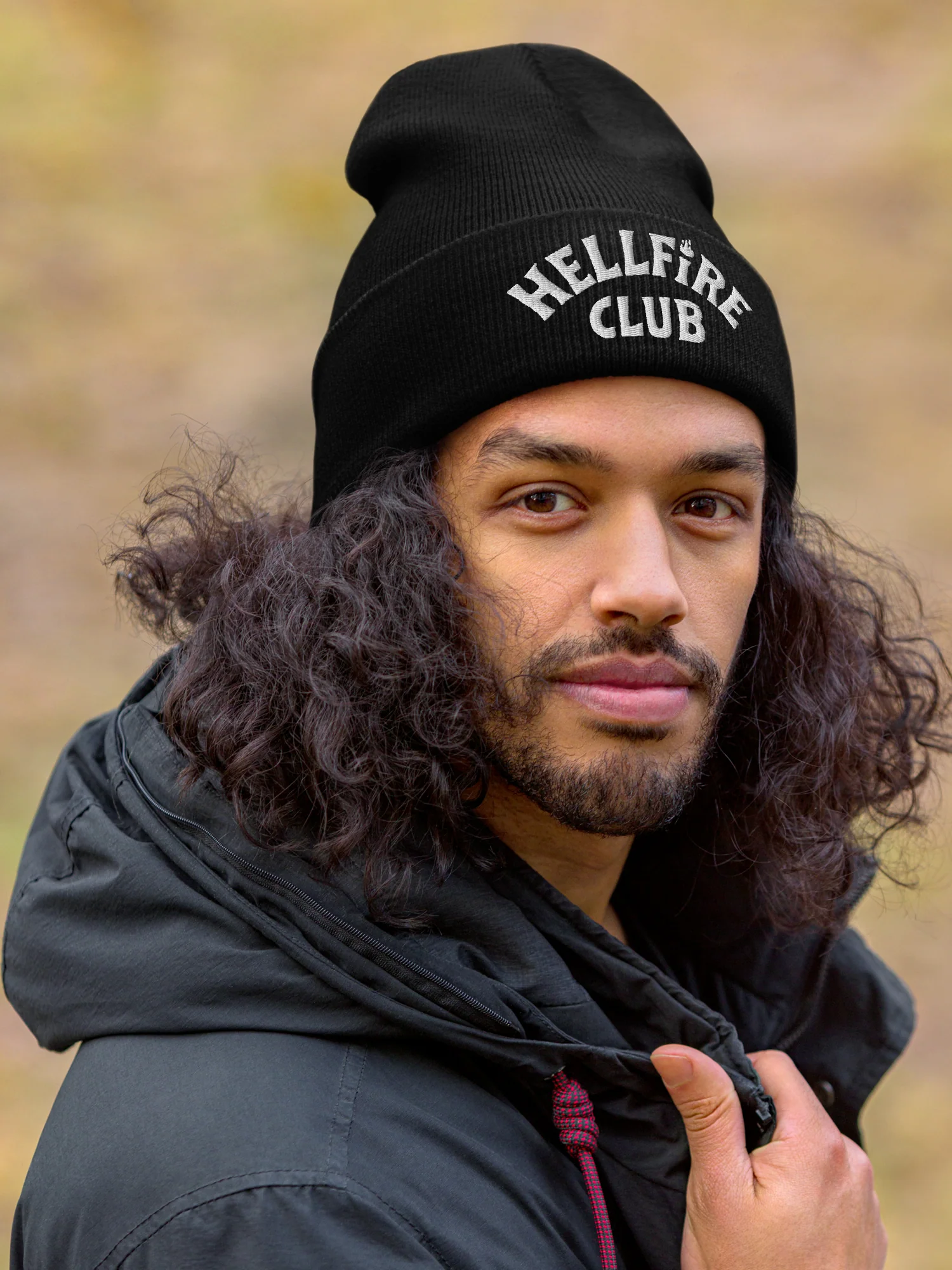 Stranger Things Hellfire Cuffed Beanie - Image 2