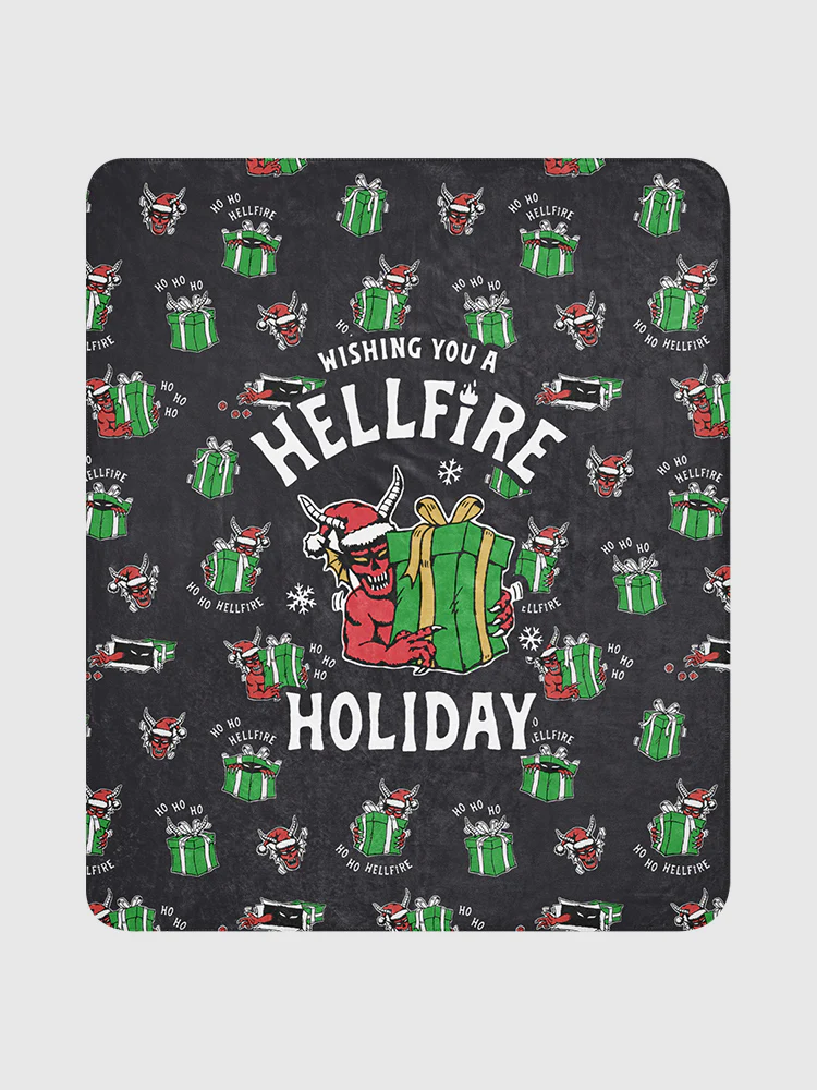 Hellfire Club Hellfire Holiday Sherpa Blanket - Image 4