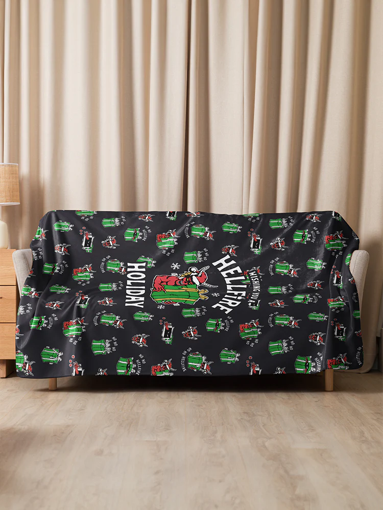 Hellfire Club Hellfire Holiday Sherpa Blanket - Image 6