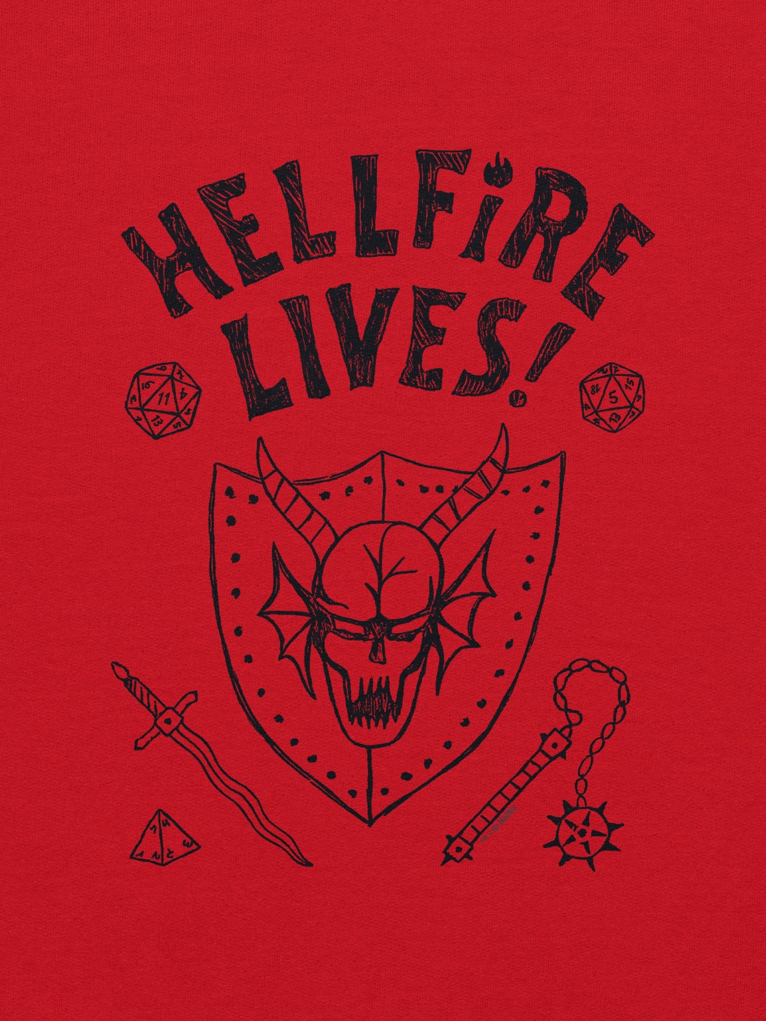 Stranger Things Hellfire Lives Crewneck - Image 4