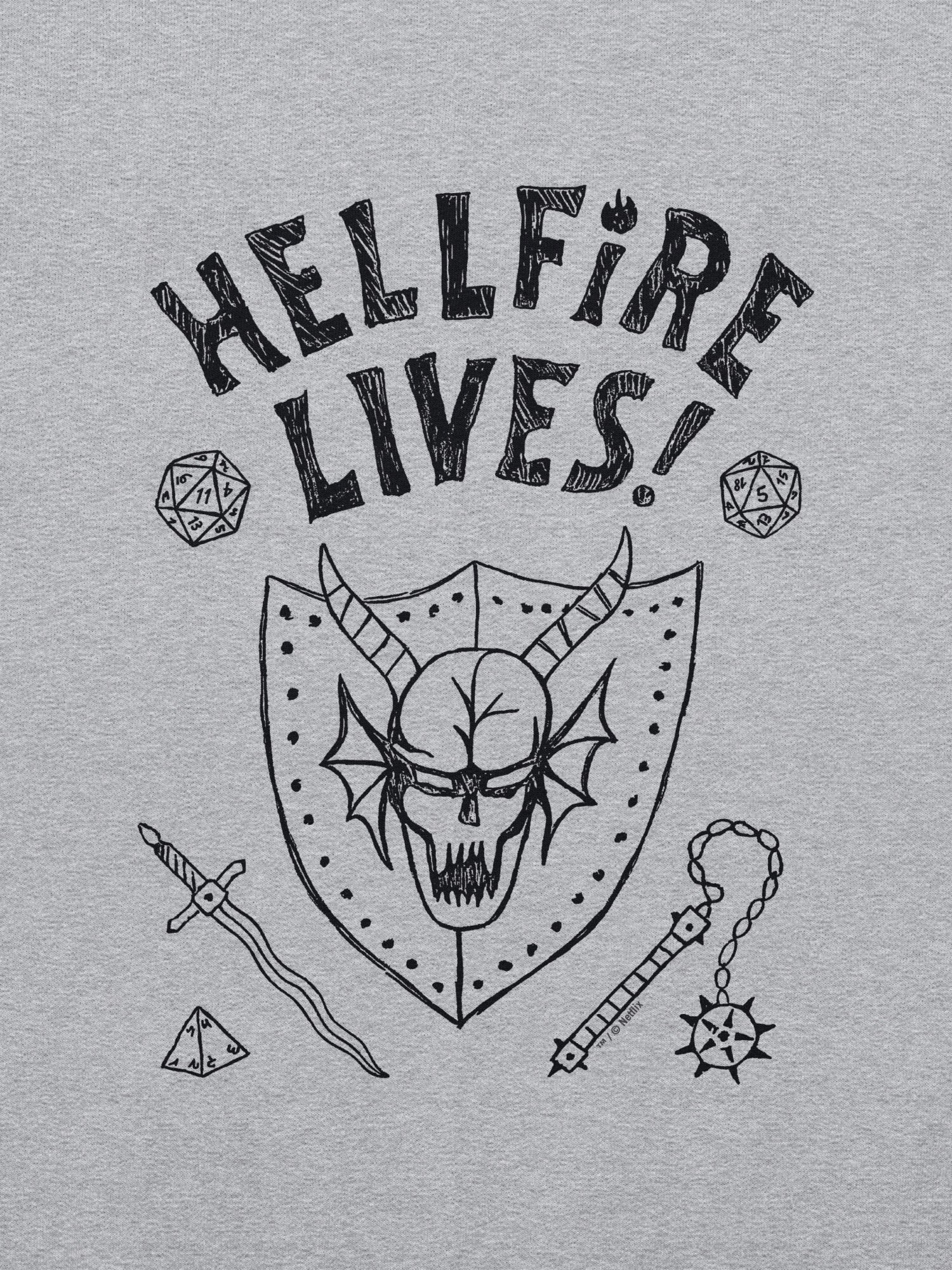 Stranger Things Hellfire Lives Crewneck - Image 5