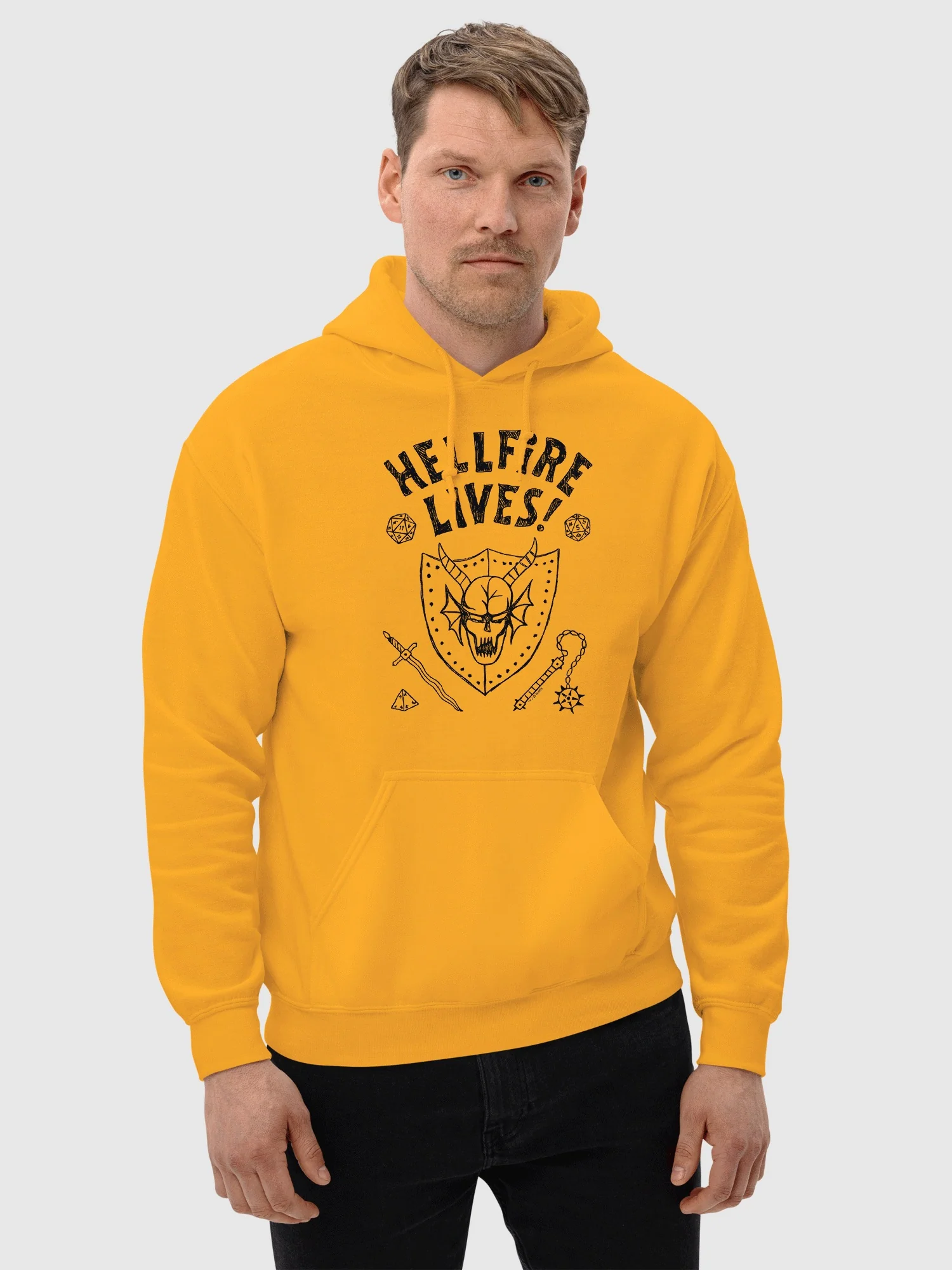 Stranger Things Hellfire Lives Hoodie - Image 3