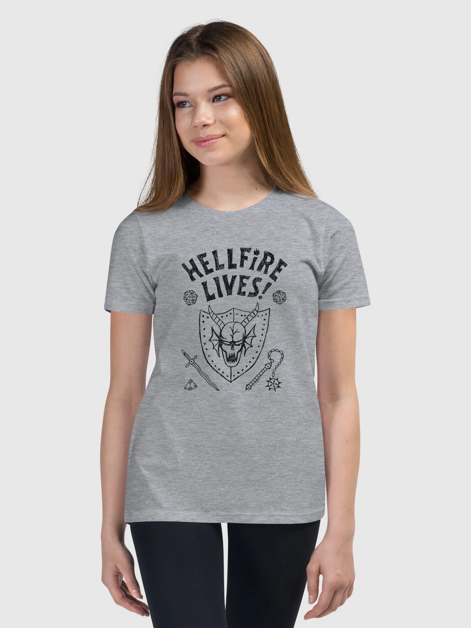 Stranger Things Hellfire Lives Kids T-Shirt - Image 3