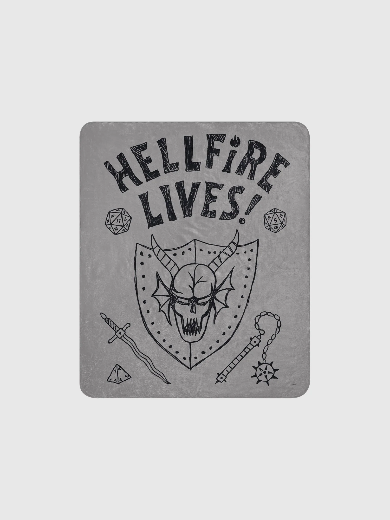 Stranger Things Hellfire Lives Premium Sherpa Blanket - Image 4