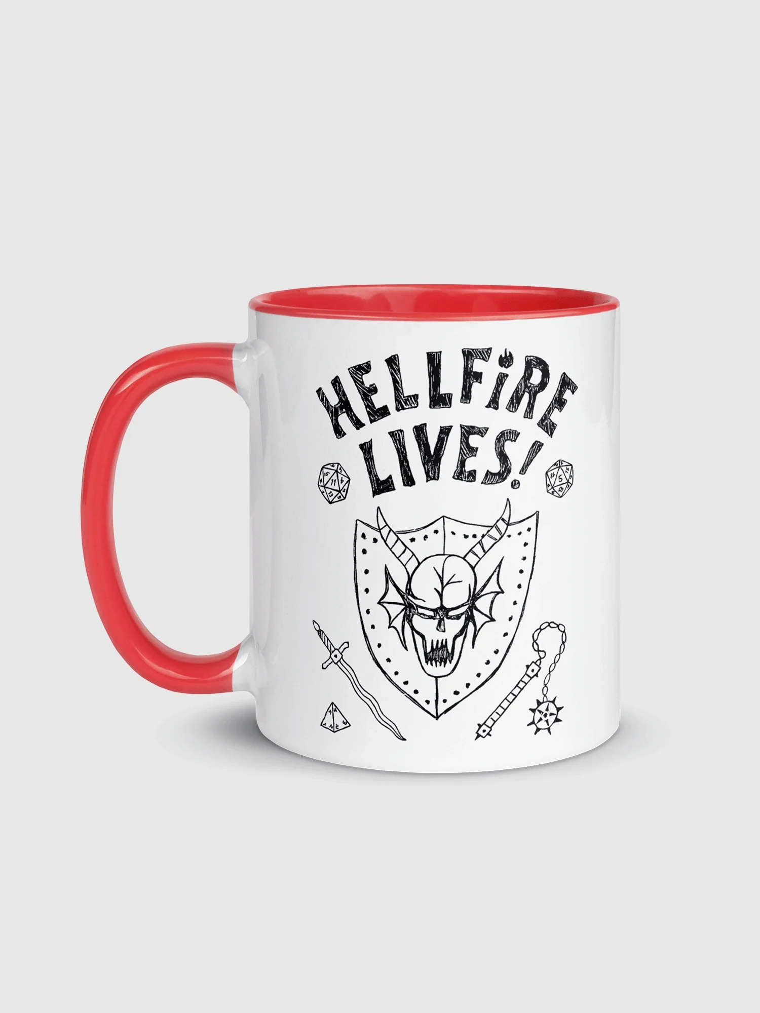 Stranger Things Hellfire Lives Two-Tone Mug - Image 2
