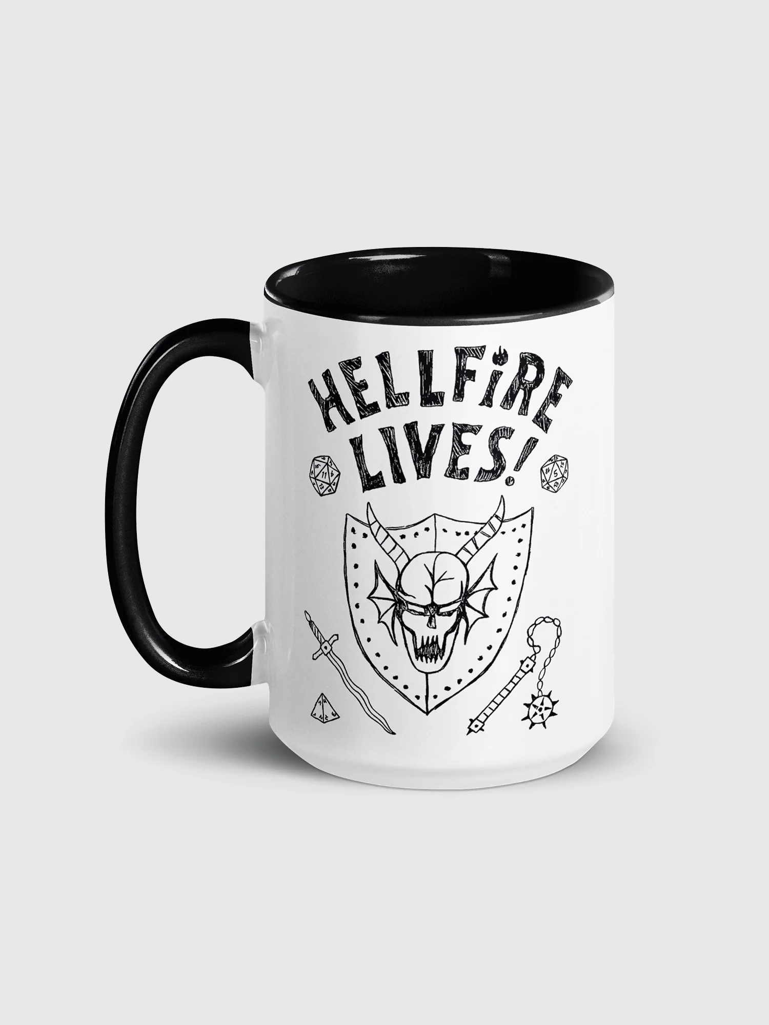 Stranger Things Hellfire Lives Two-Tone Mug - Image 5