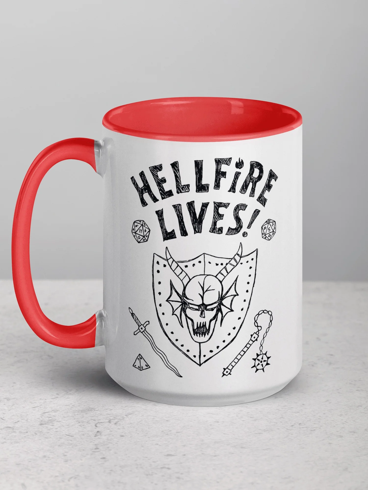 Stranger Things Hellfire Lives Two-Tone Mug - Image 8