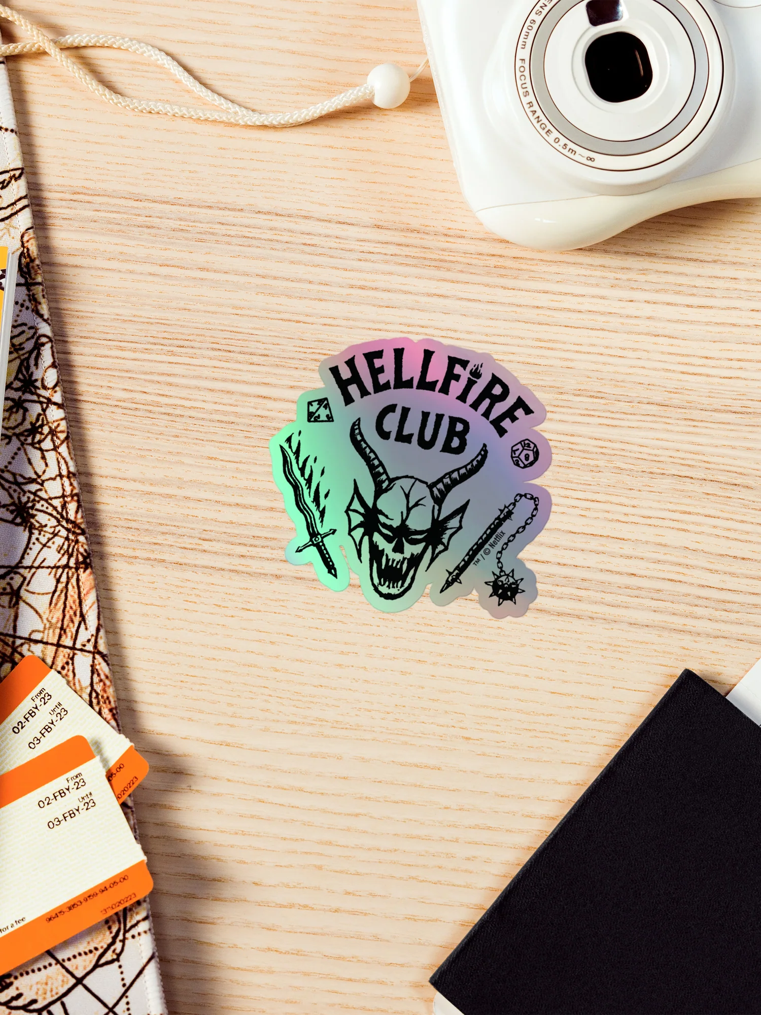 Stranger Things Holographic Sticker Hellfire Club - Image 4
