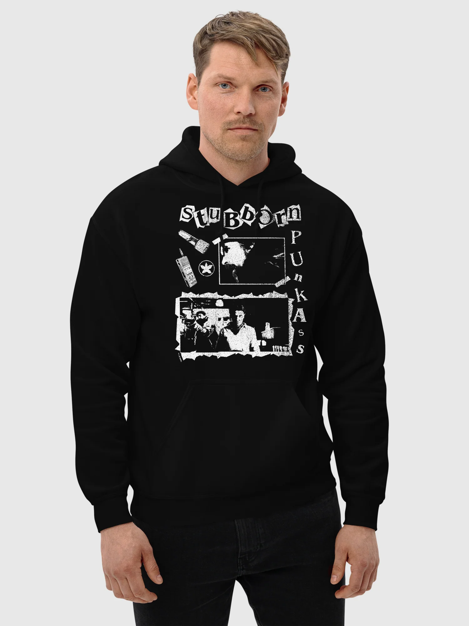 Stranger Things Hoodie Stubborn Punk Ass - Image 4
