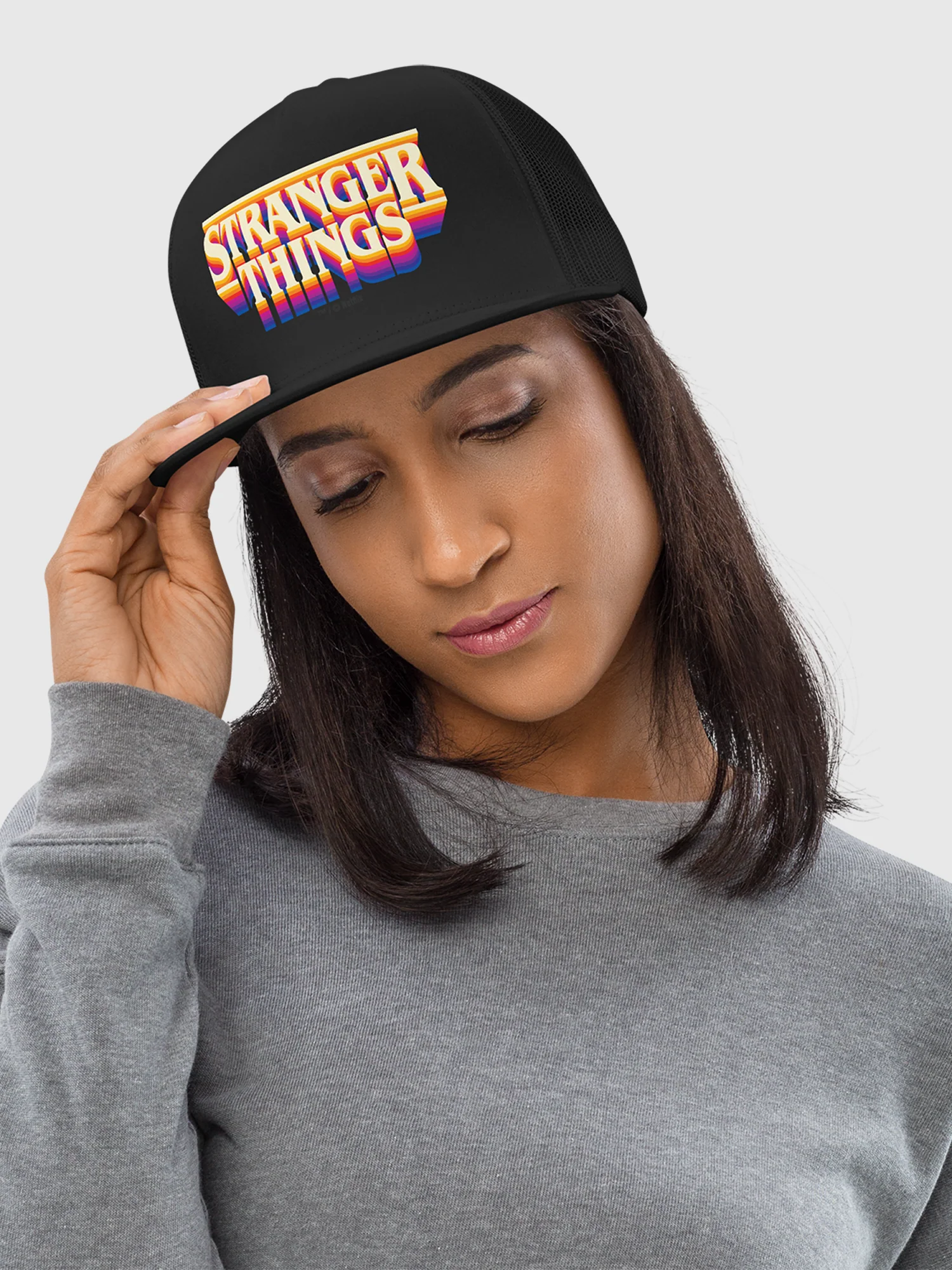Stranger Things Logo Trucker Hat - Image 2