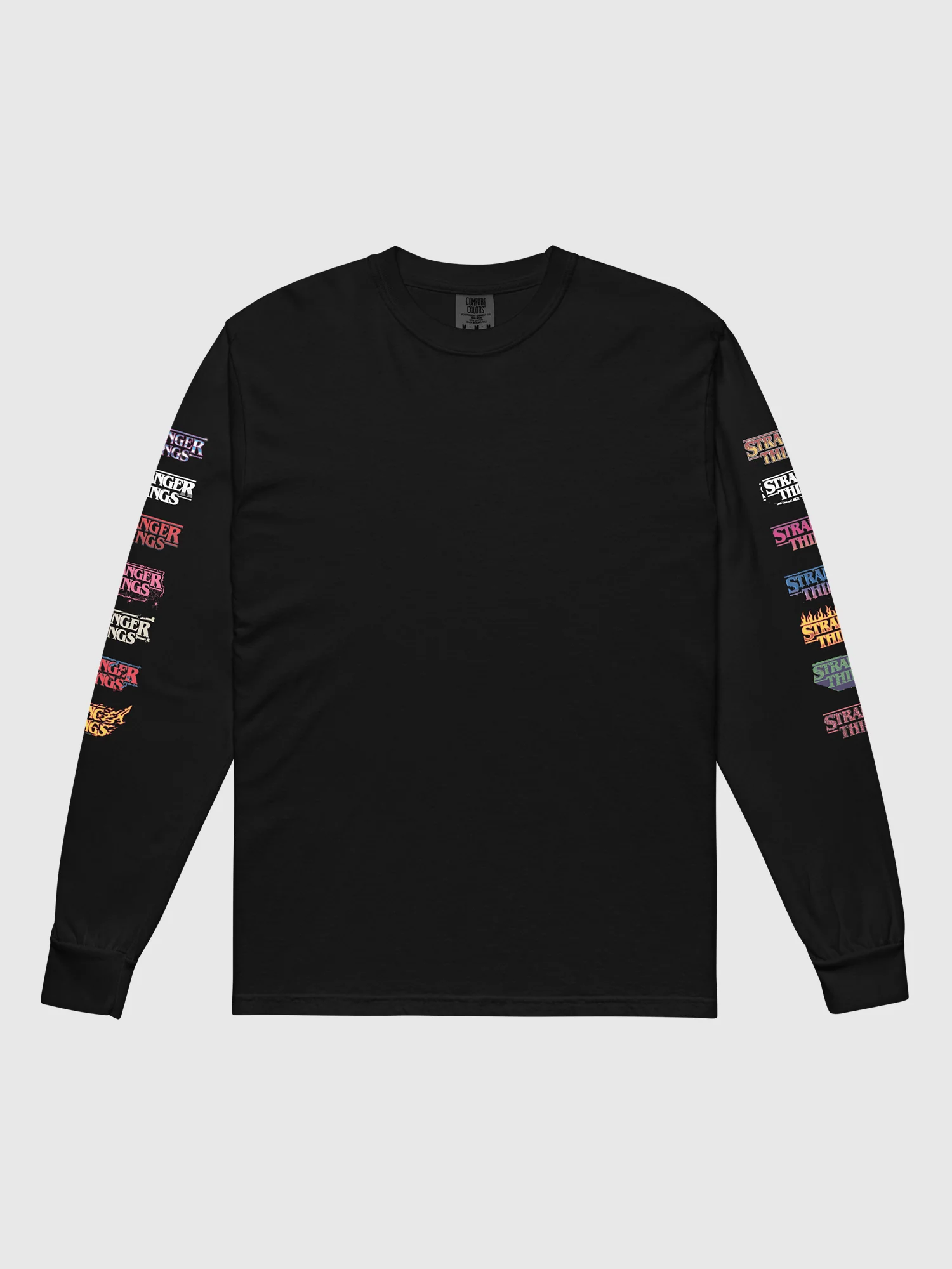Stranger Things Long Sleeve T-Shirt Logos - Image 2