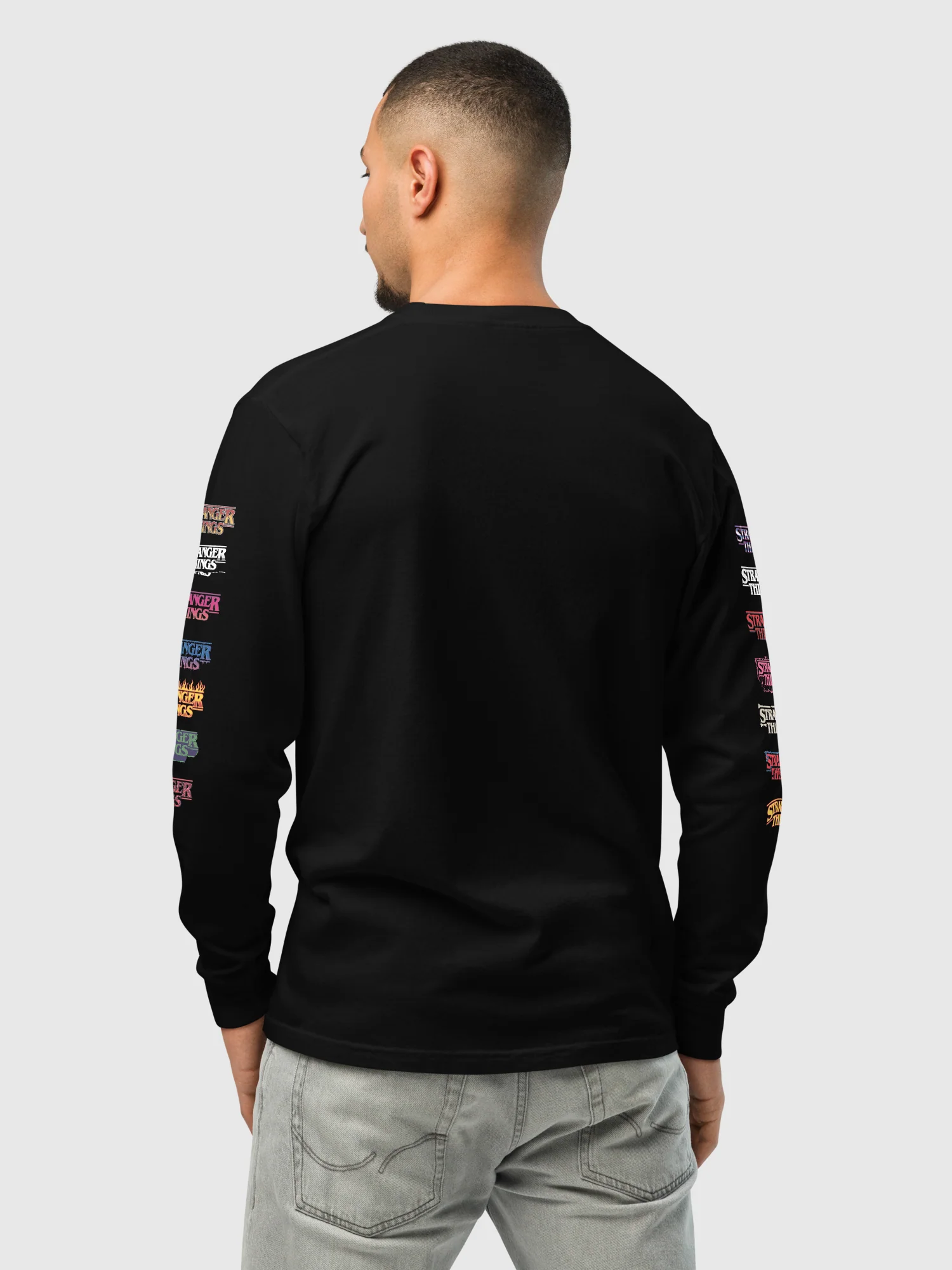 Stranger Things Long Sleeve T-Shirt Logos - Image 4