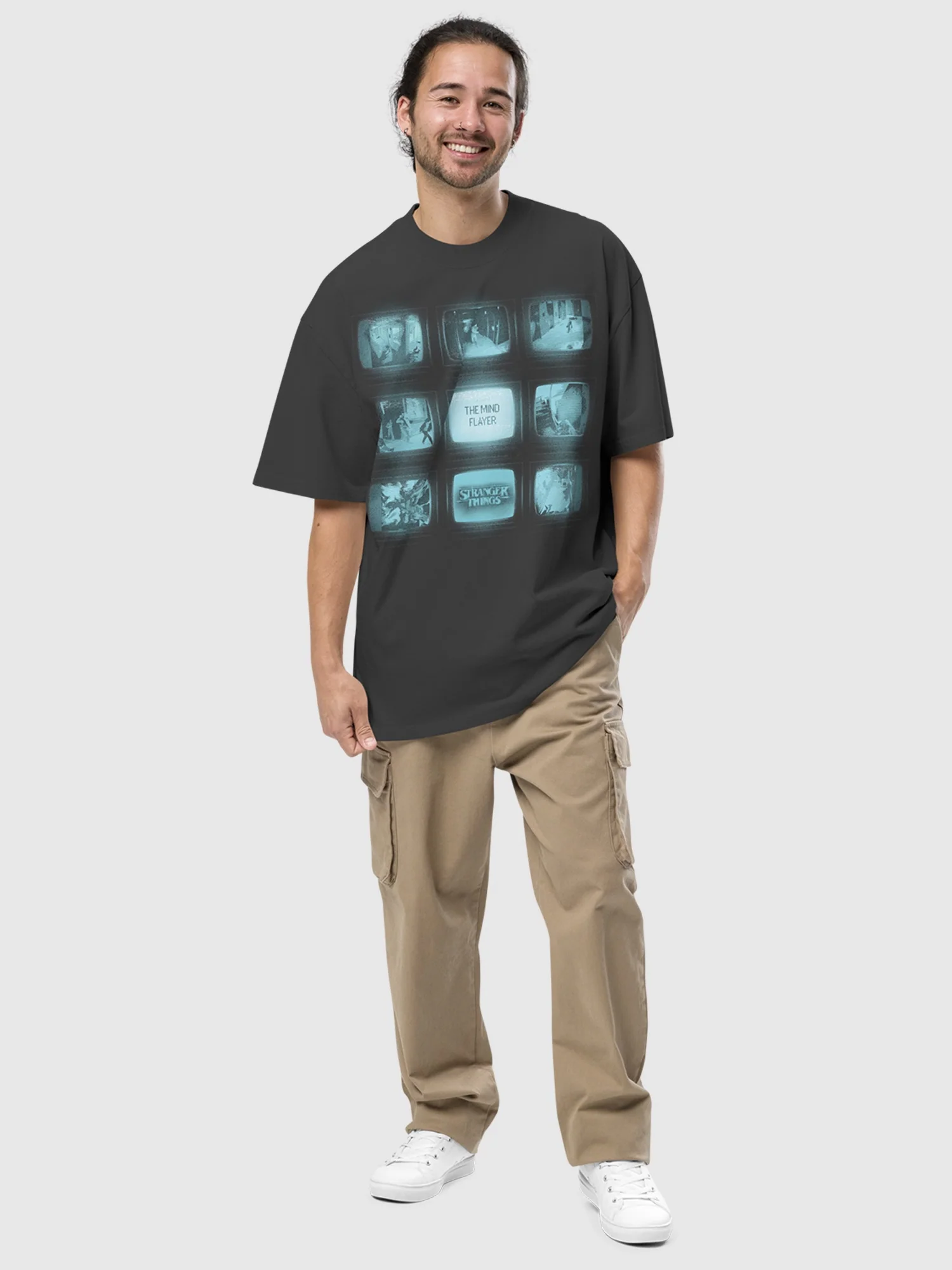 Stranger Things Mind Flayer Oversized T-Shirt - Image 2