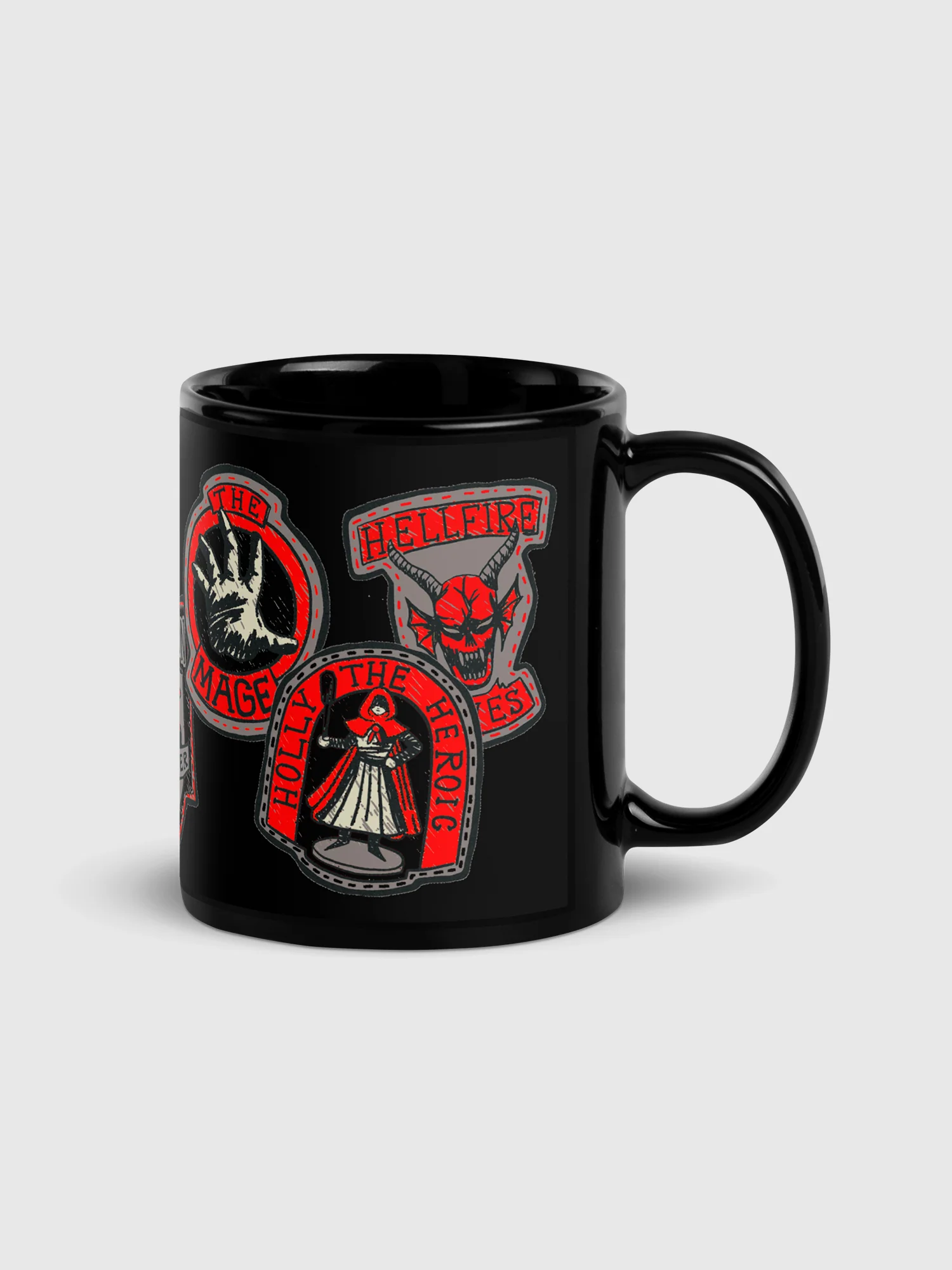 Stranger Things Mug Hellfire Club Badges - Image 3