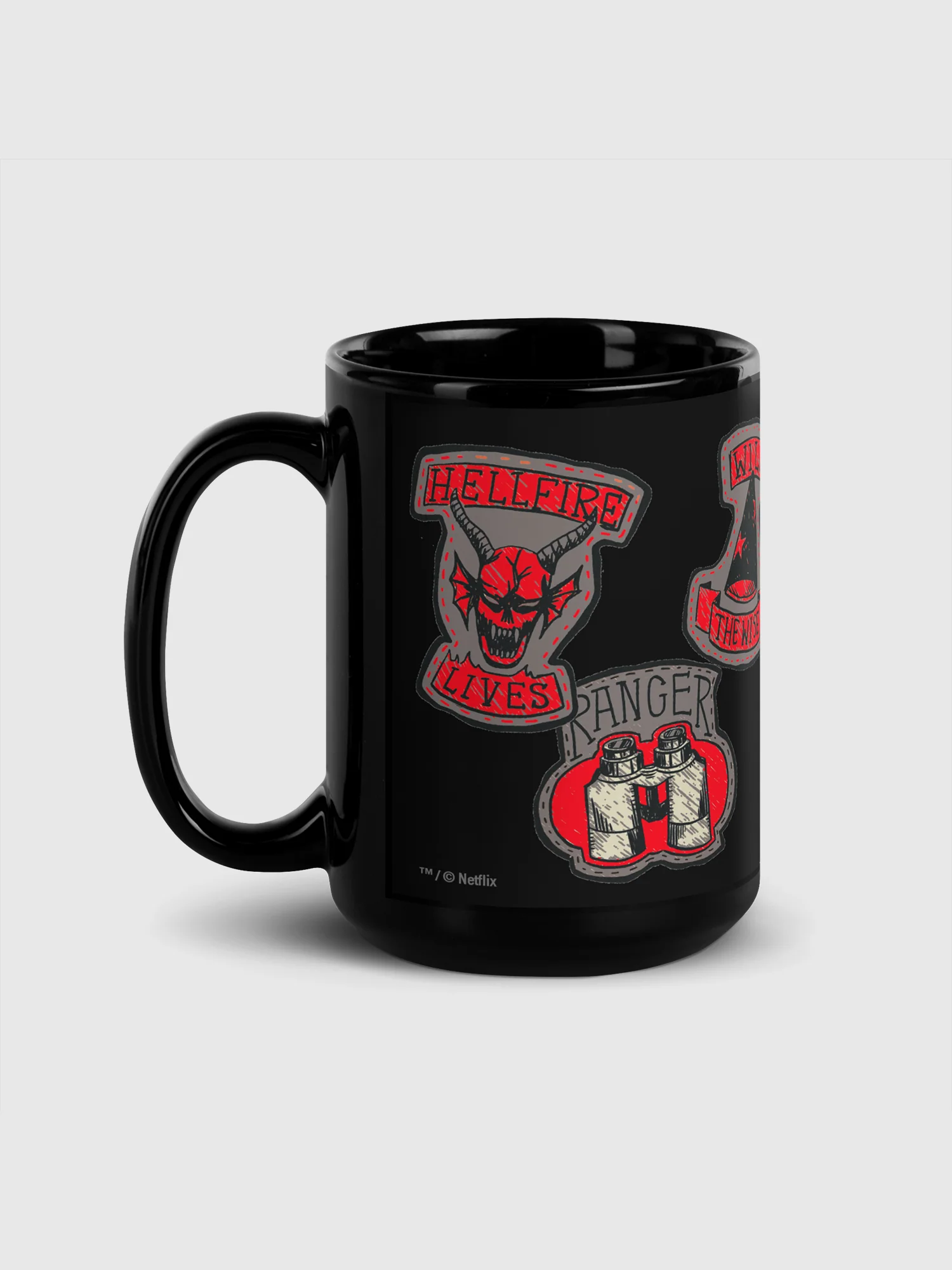 Stranger Things Mug Hellfire Club Badges - Image 4