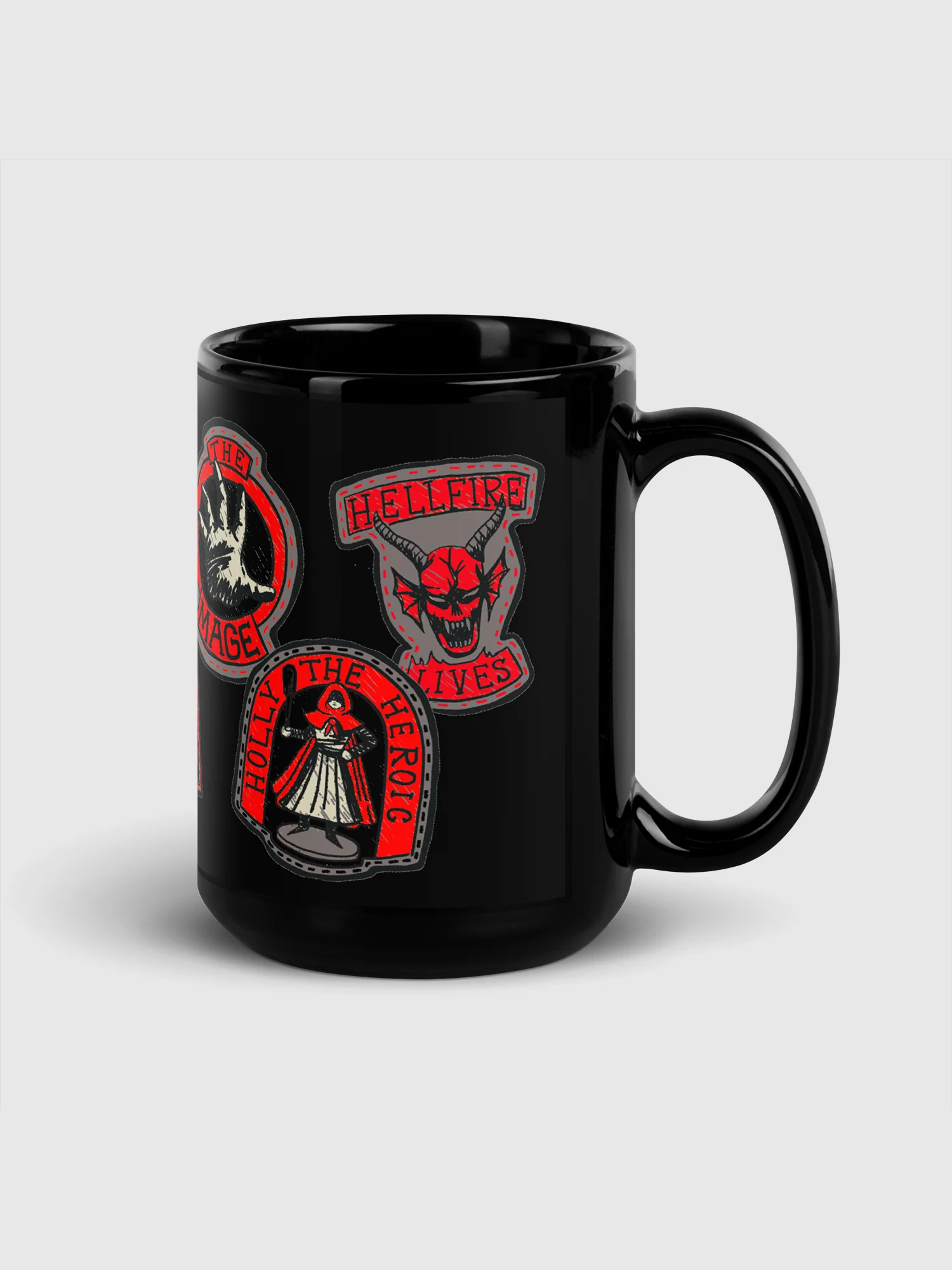 Stranger Things Mug Hellfire Club Badges - Image 6