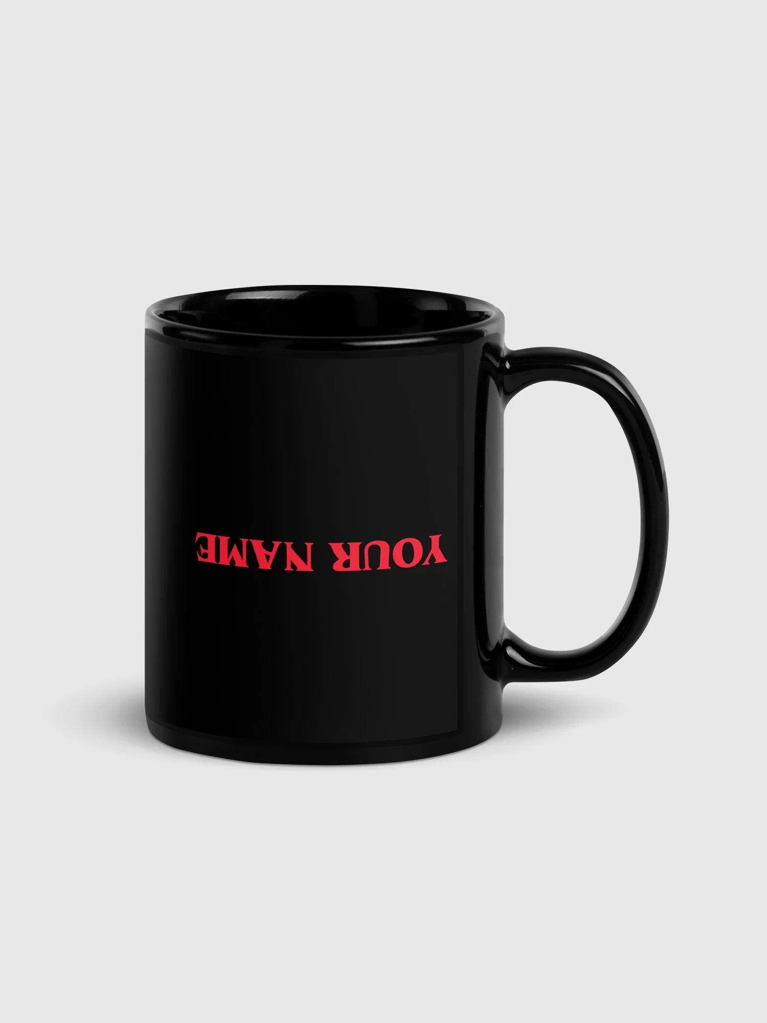 Stranger Things Personalized Black Mug Upside Down - Image 2