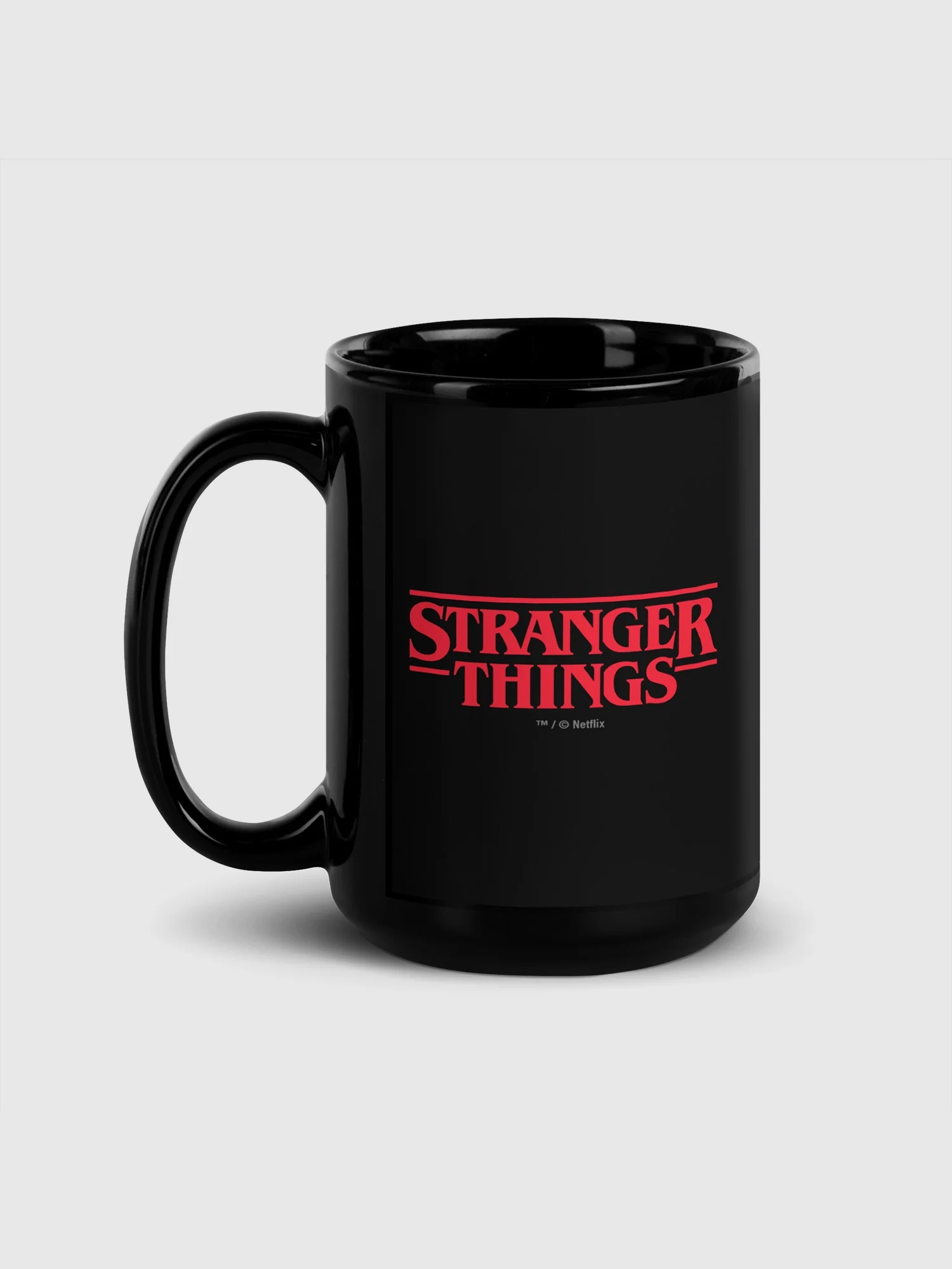Stranger Things Personalized Black Mug Upside Down - Image 3