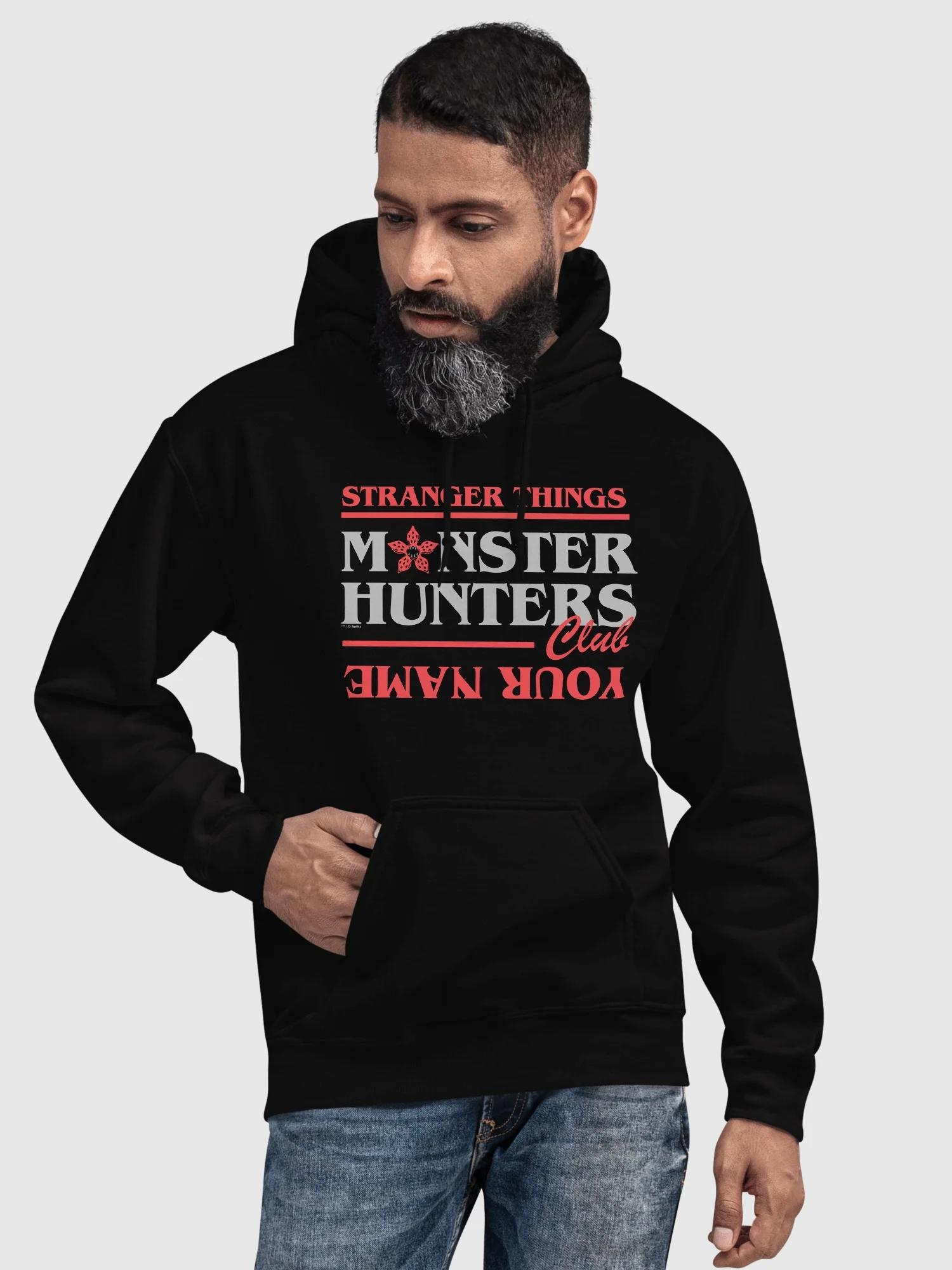 Stranger Things Personalized Hoodie Monster Hunters Club - Image 2