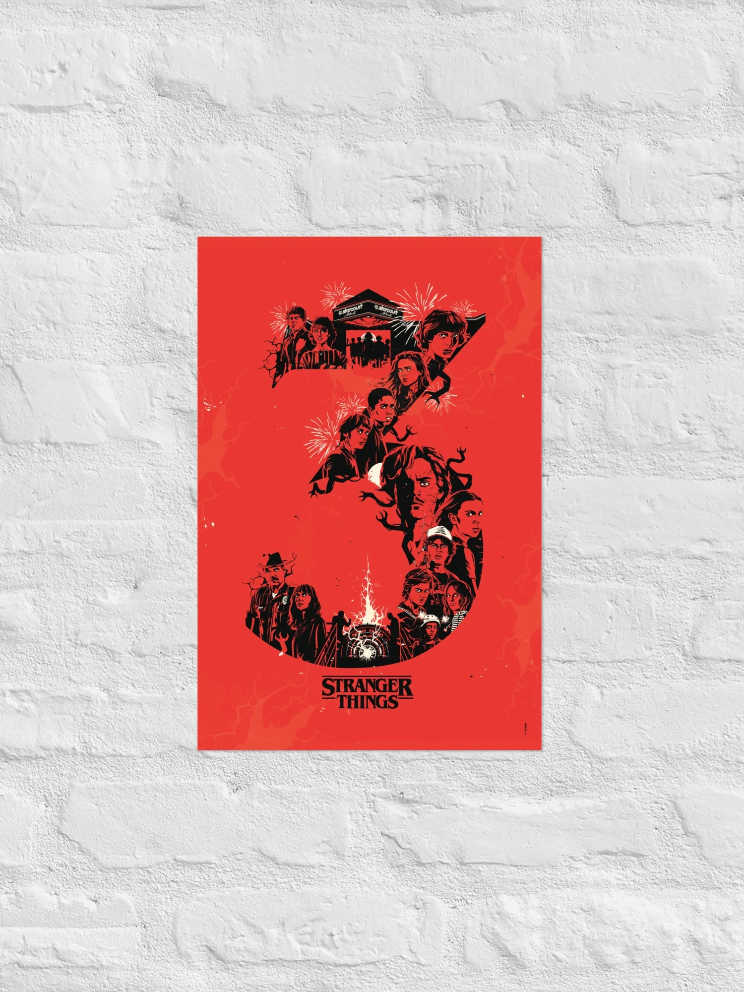 Stranger Things Poster Season 3 Collage - Image 2