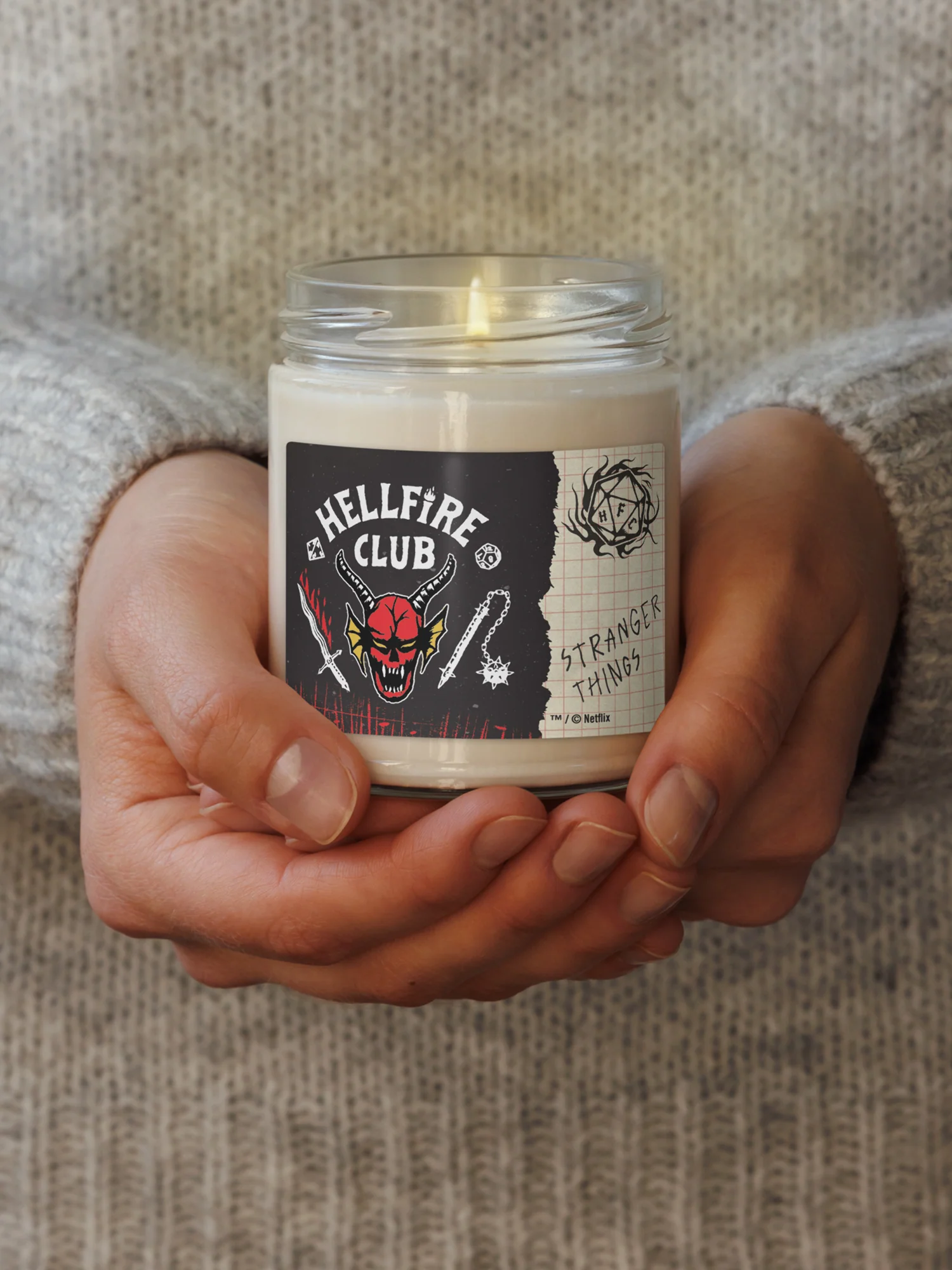 Stranger Things Scented Candle Hellfire Club - Image 2