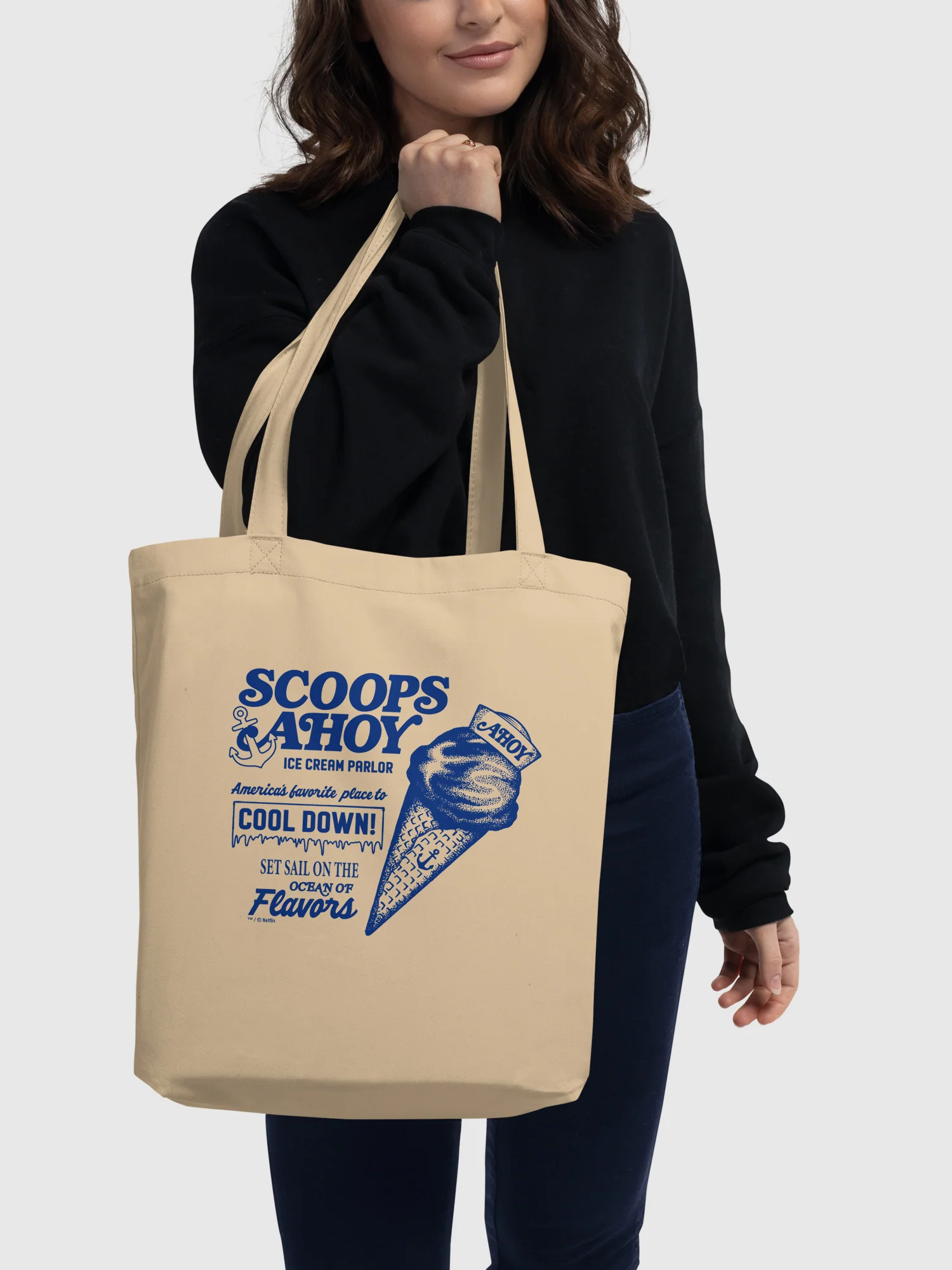 Stranger Things Scoops Scoops Ahoy Tote Bag - Image 2