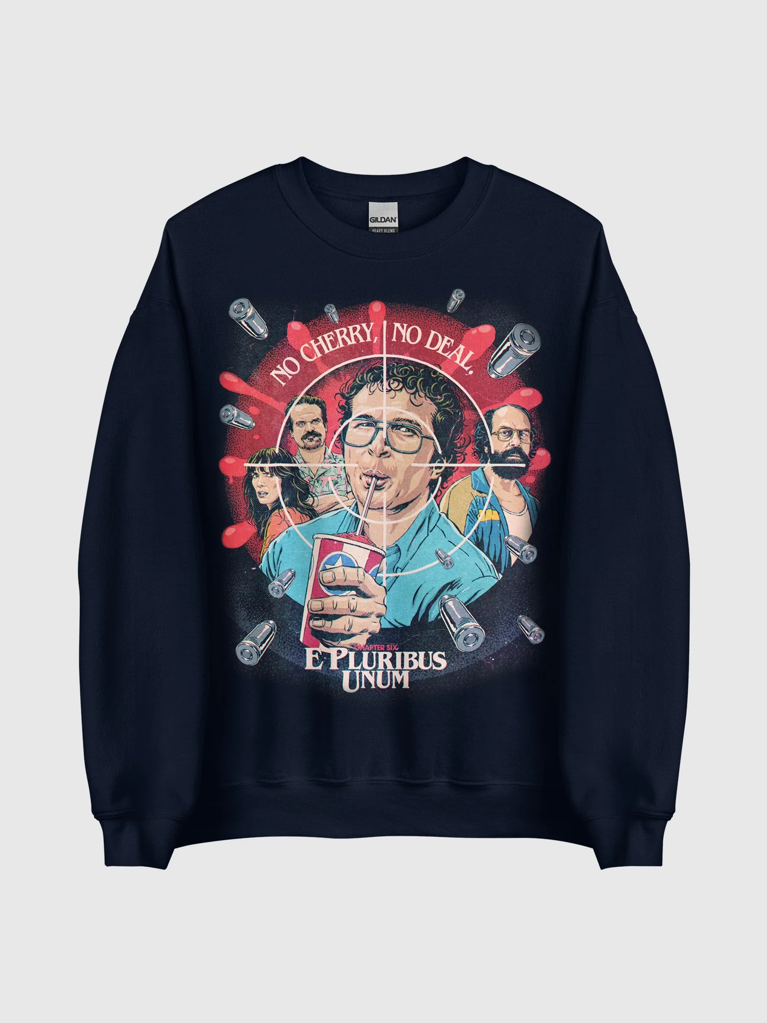 Stranger Things Season 3 x Butcher Billy E Pluribus Unum Sweatshirt - Image 2