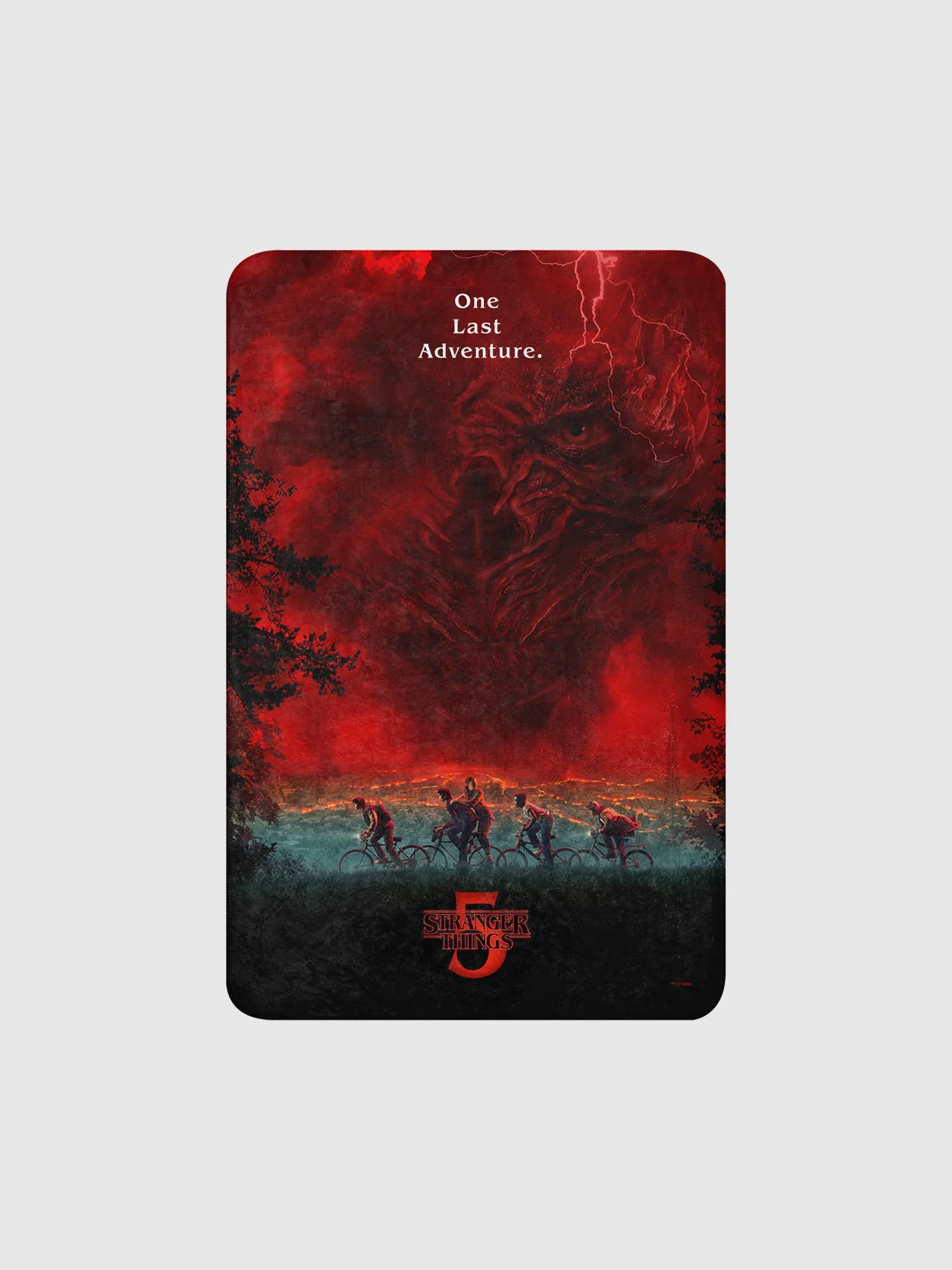 Stranger Things Season 5 One Last Adventure Sherpa Blanket - Image 3