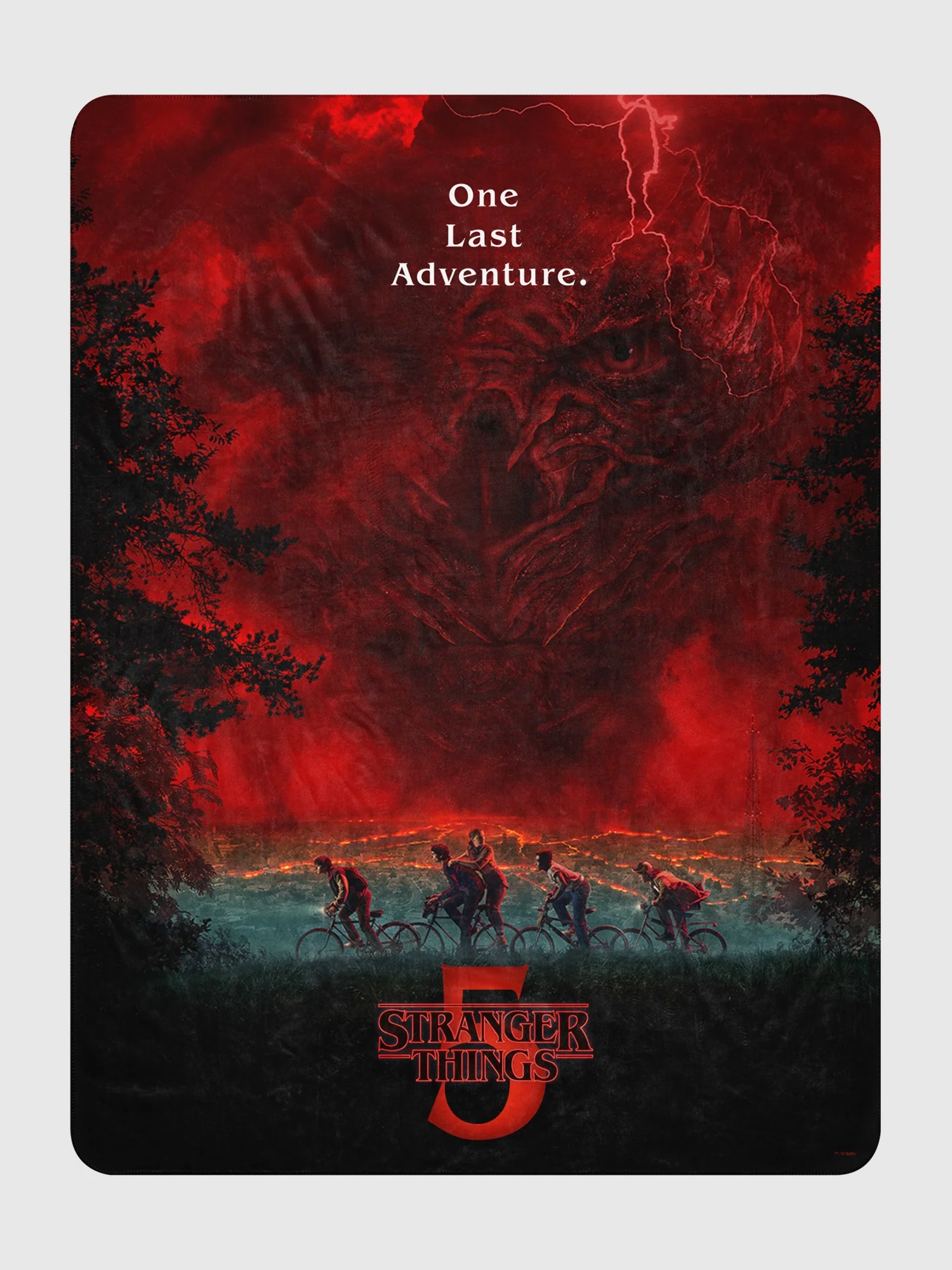 Stranger Things Season 5 One Last Adventure Sherpa Blanket - Image 4