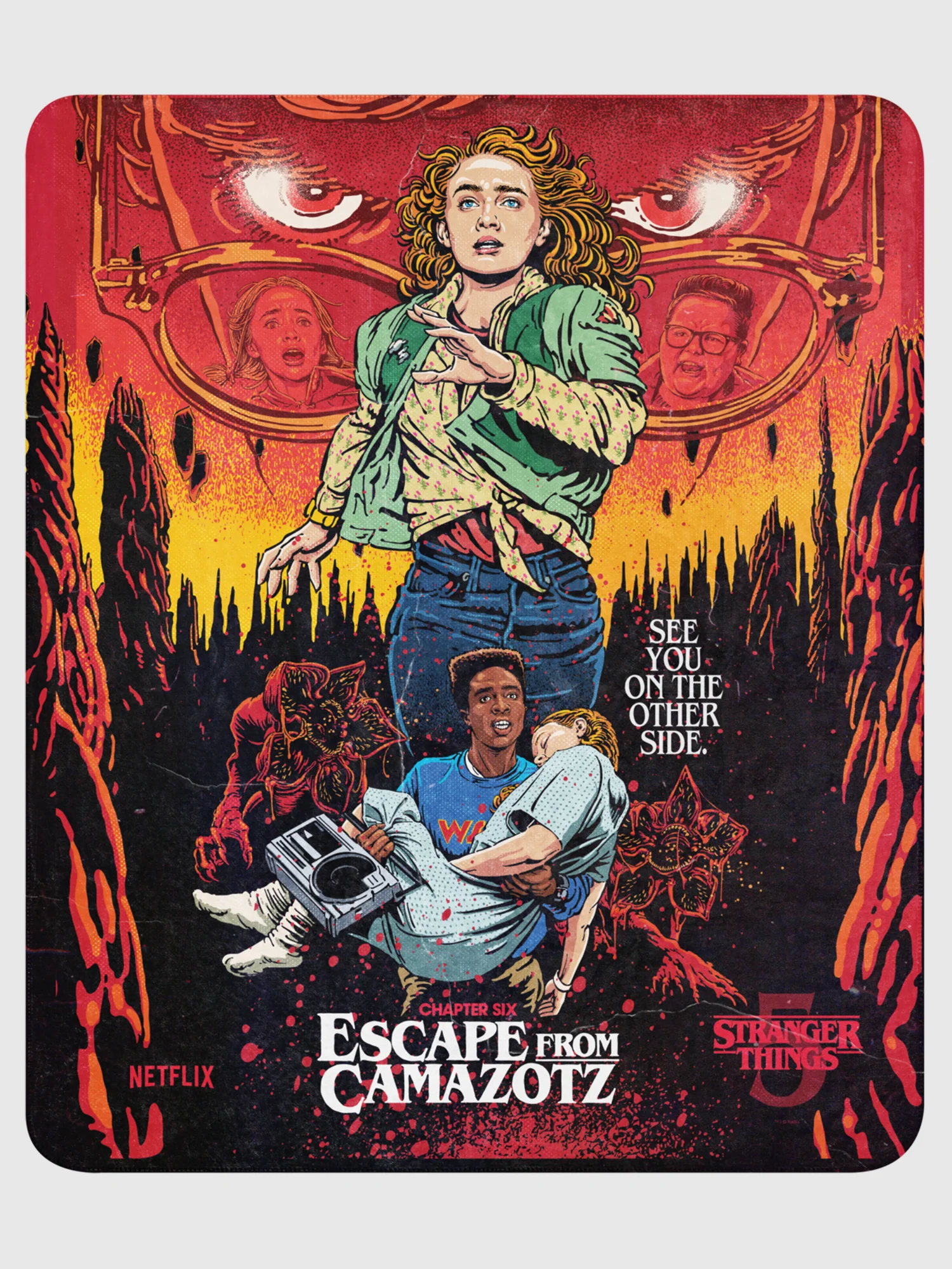 Stranger Things Season 5 x Butcher Billy Escape From Camazotz Blanket - Image 6