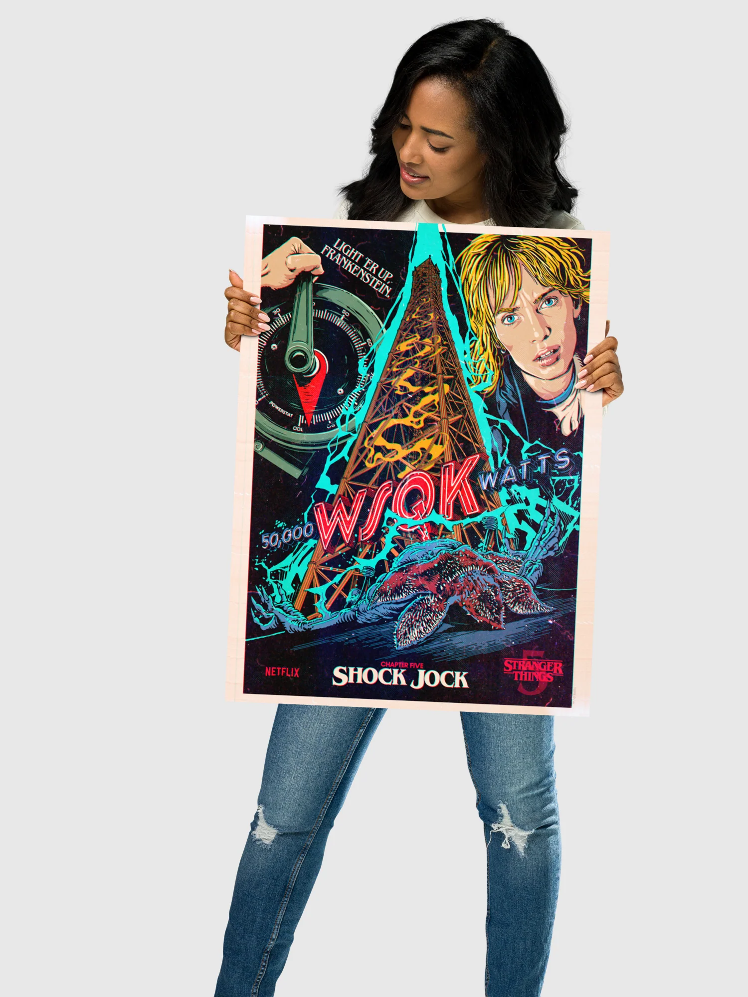 Stranger Things Season 5 x Butcher Billy Shock Jock Poster - Image 2