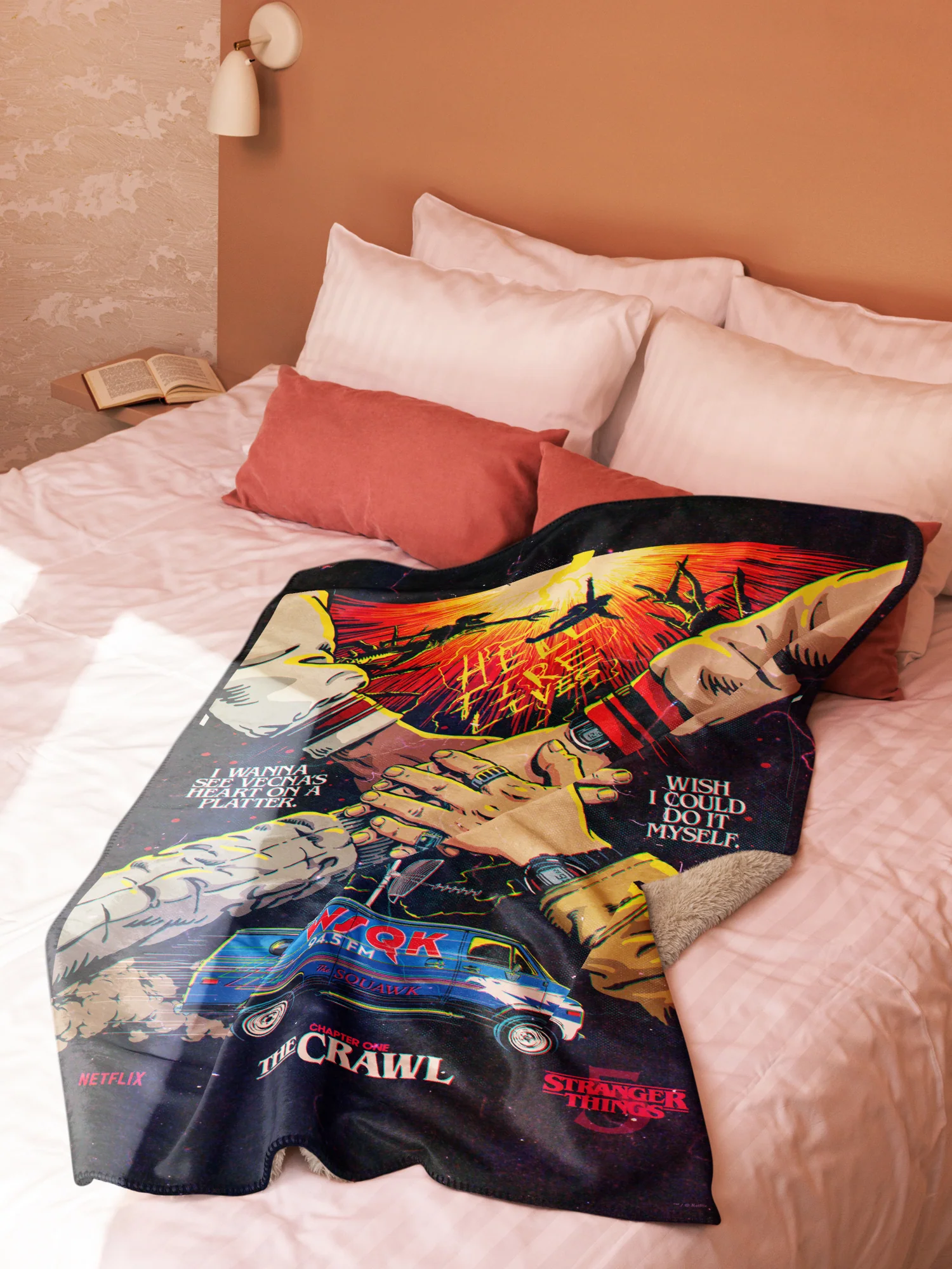 Stranger Things Season 5 x Butcher Billy The Crawl Premium Sherpa Blanket - Image 5