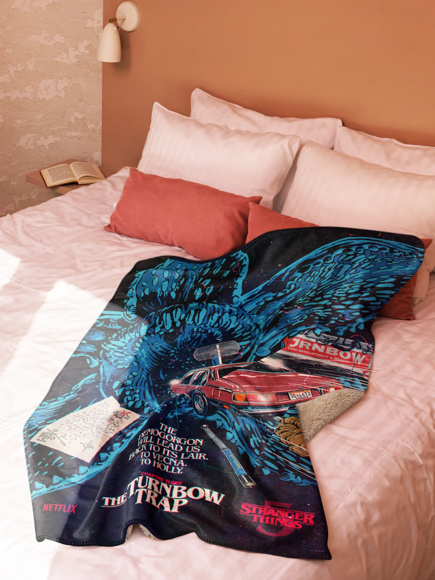 Stranger Things Season 5 x Butcher Billy The Turnbow Trap Sherpa Blanket - Image 4