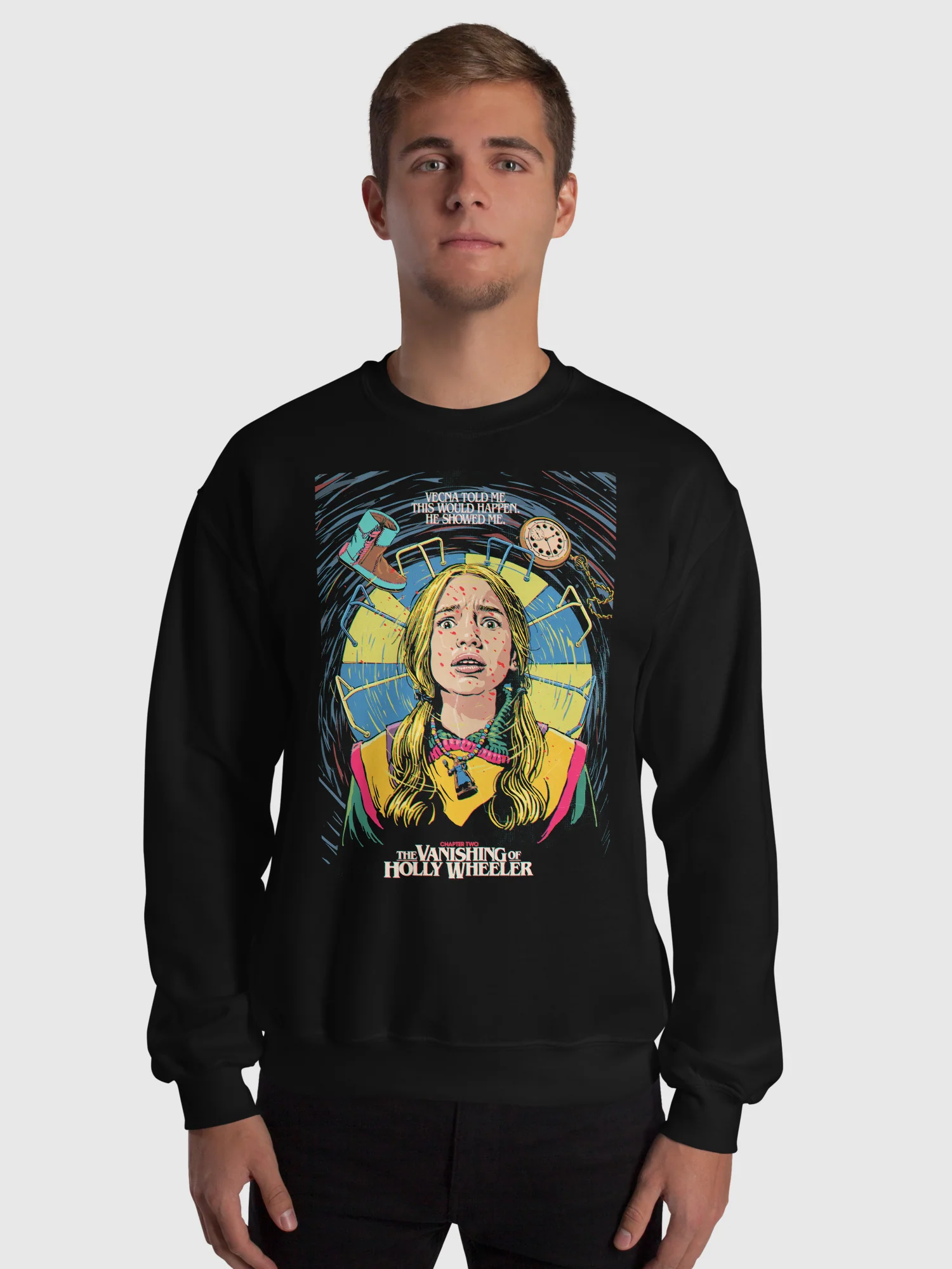Stranger Things Season 5 x Butcher Billy The Vanishing of Holly Wheeler Crewneck - Image 2