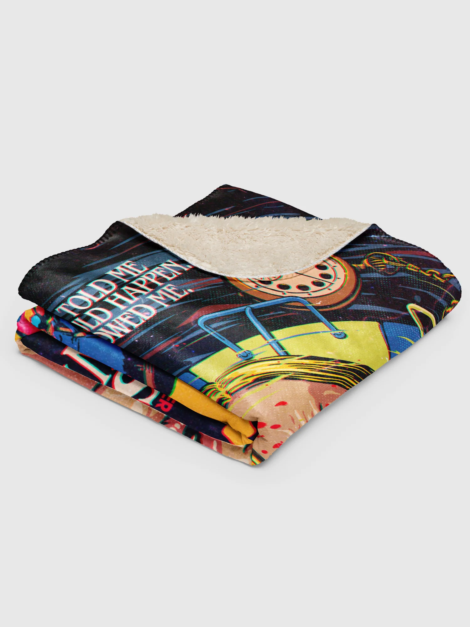 Stranger Things Season 5 x Butcher Billy The Vanishing of Holly Wheeler Premium Sherpa Blanket - Image 3