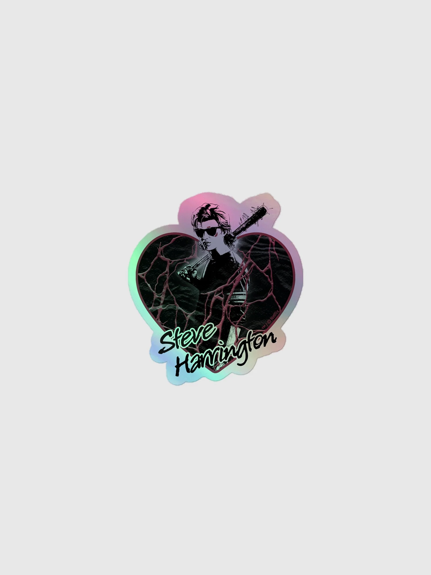 Stranger Things Steve Holographic Sticker - Image 3