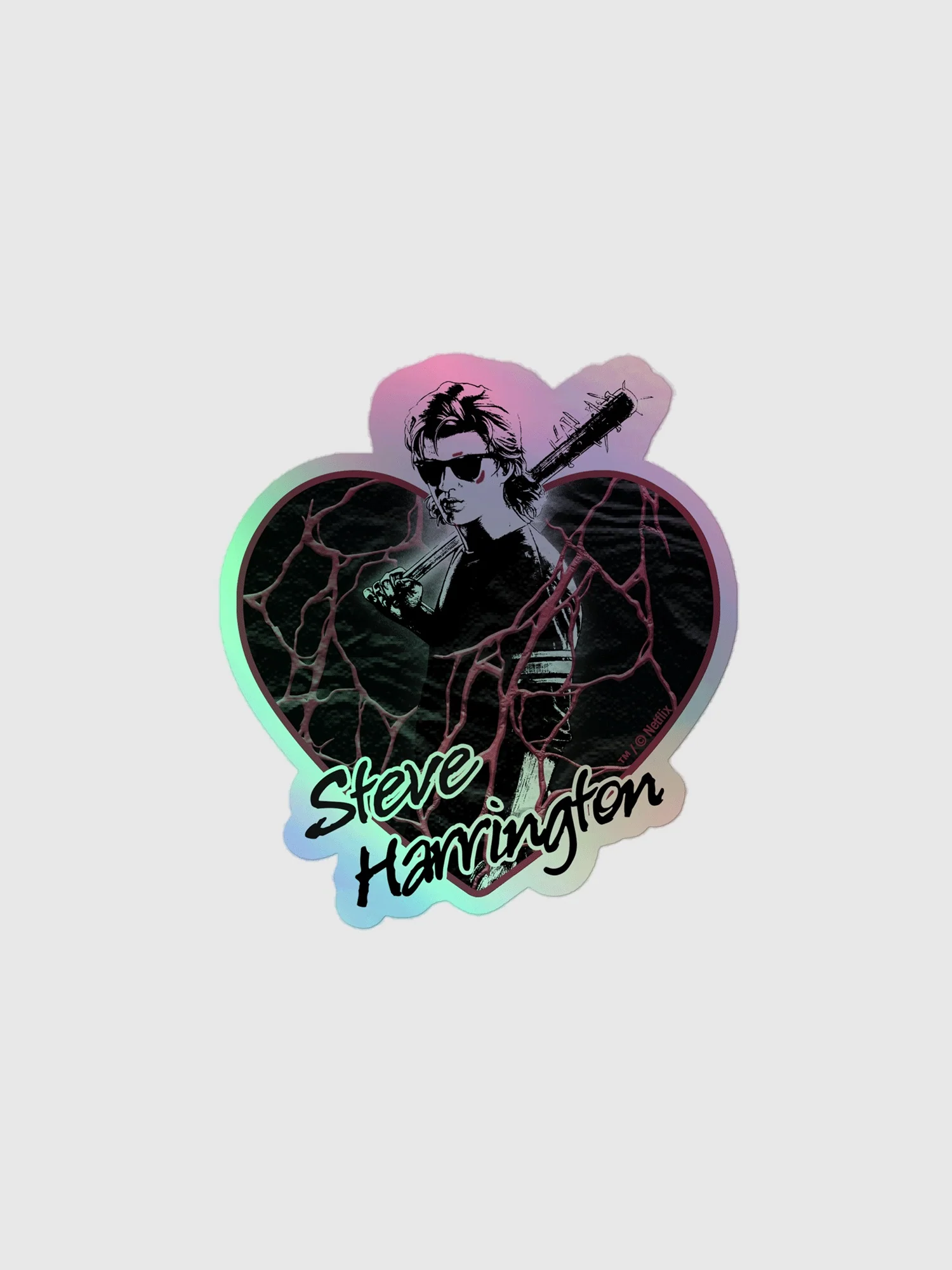 Stranger Things Steve Holographic Sticker - Image 4