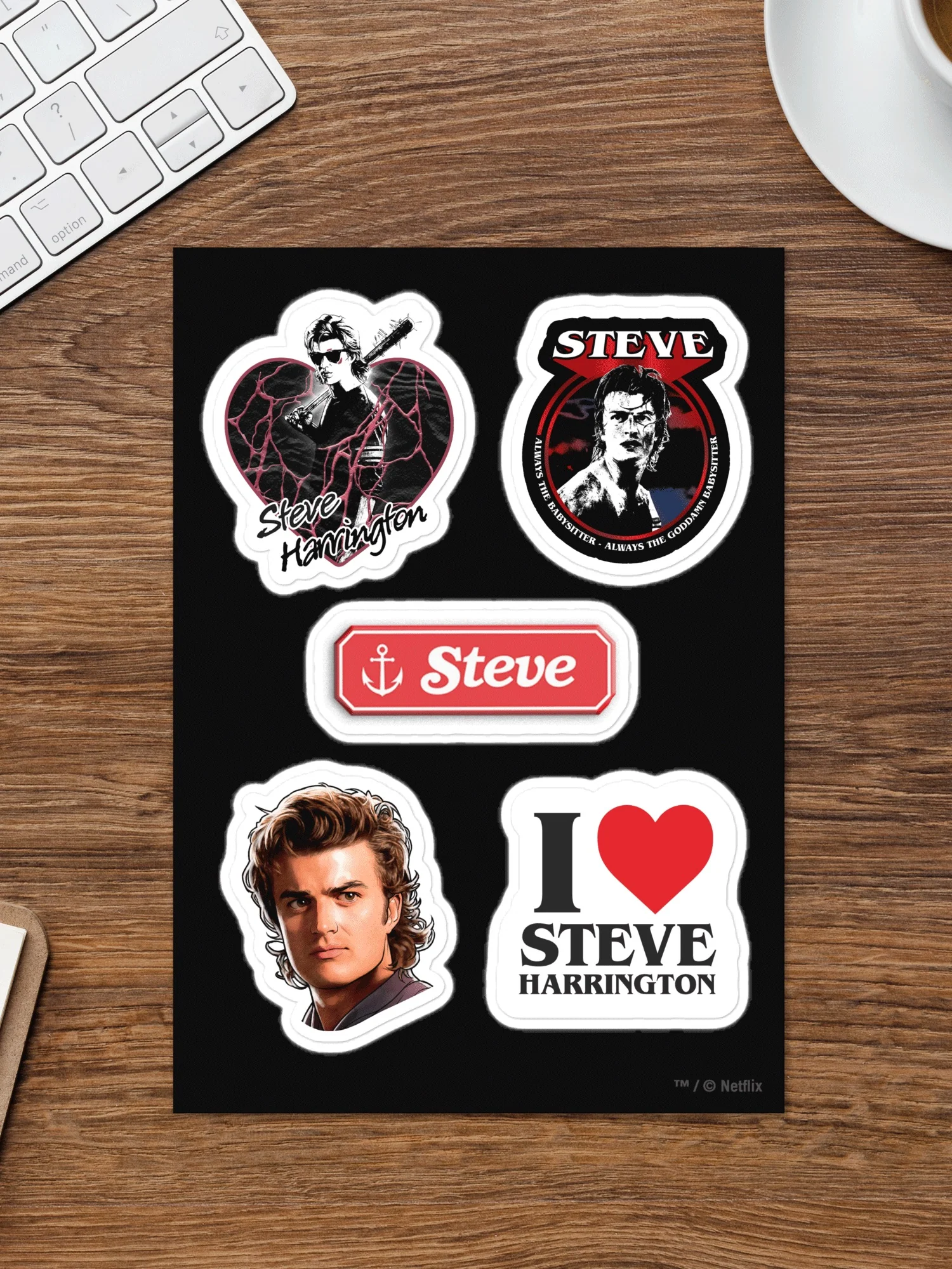 Stranger Things Steve Sticker Sheet - Image 2