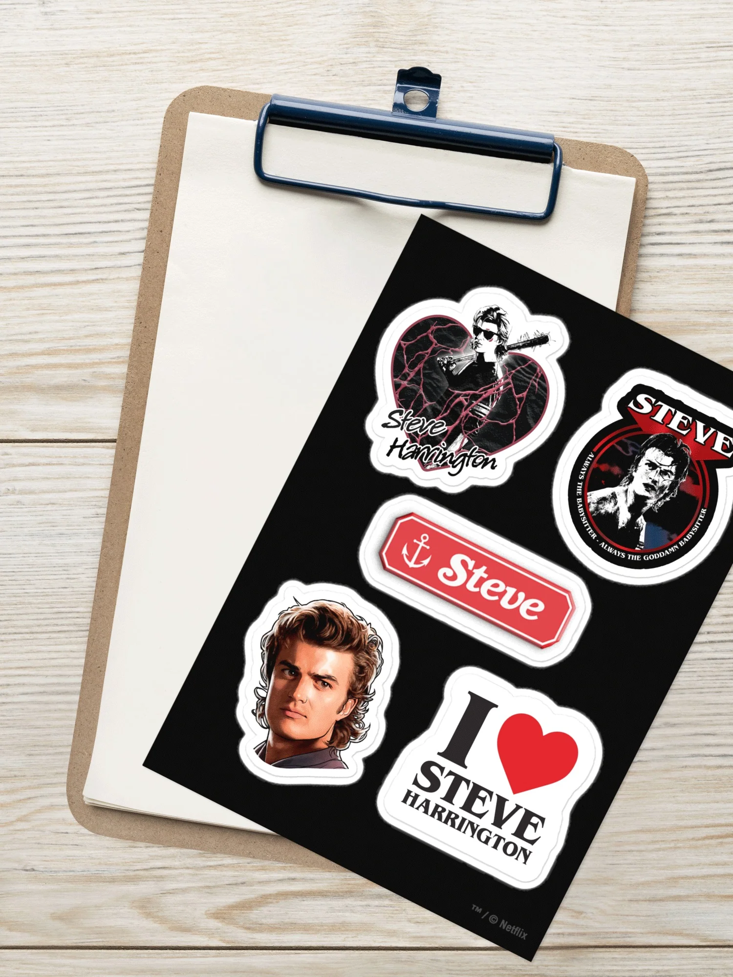 Stranger Things Steve Sticker Sheet - Image 3