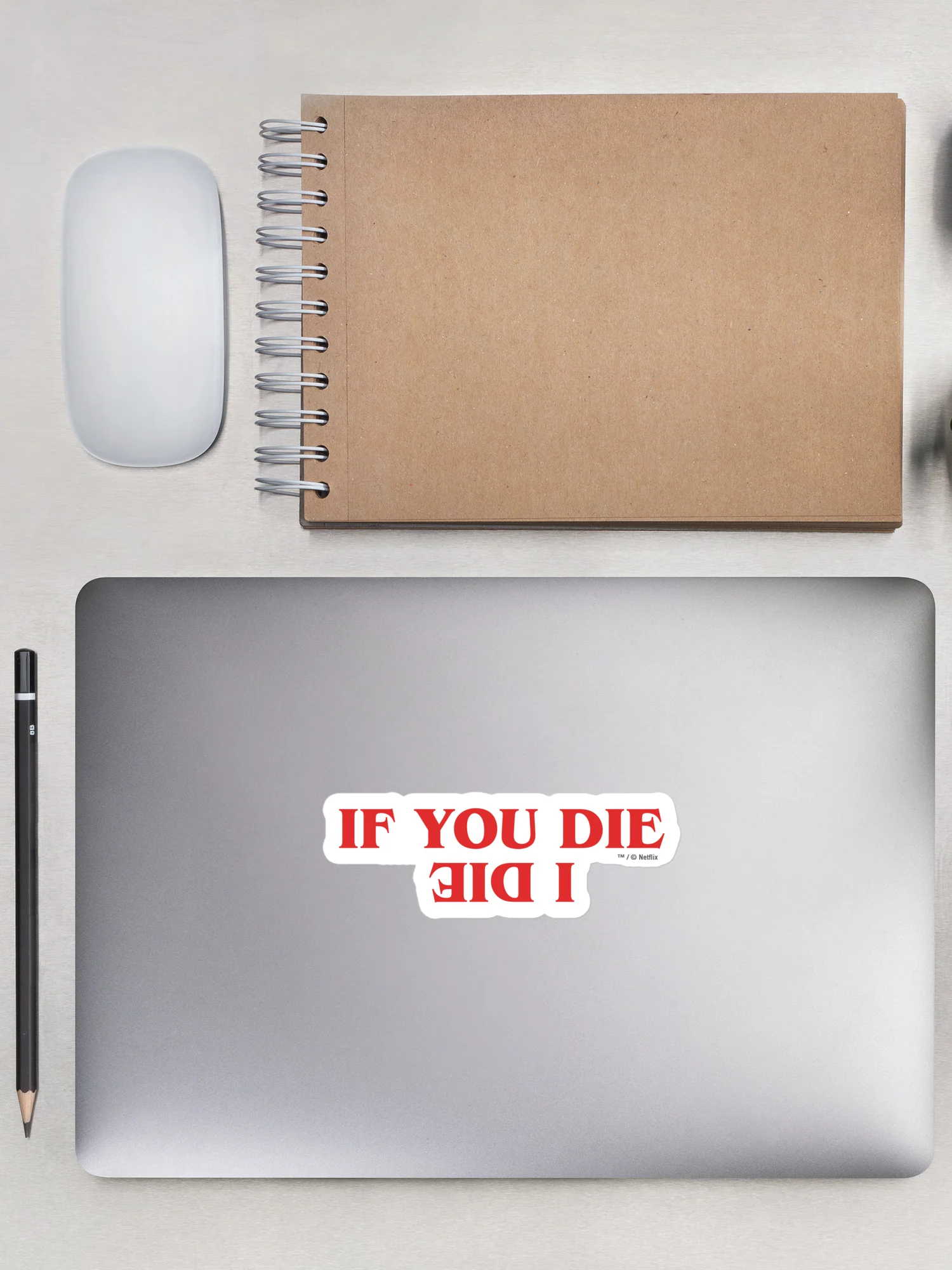 Stranger Things Sticker You Die, I Die - Image 2
