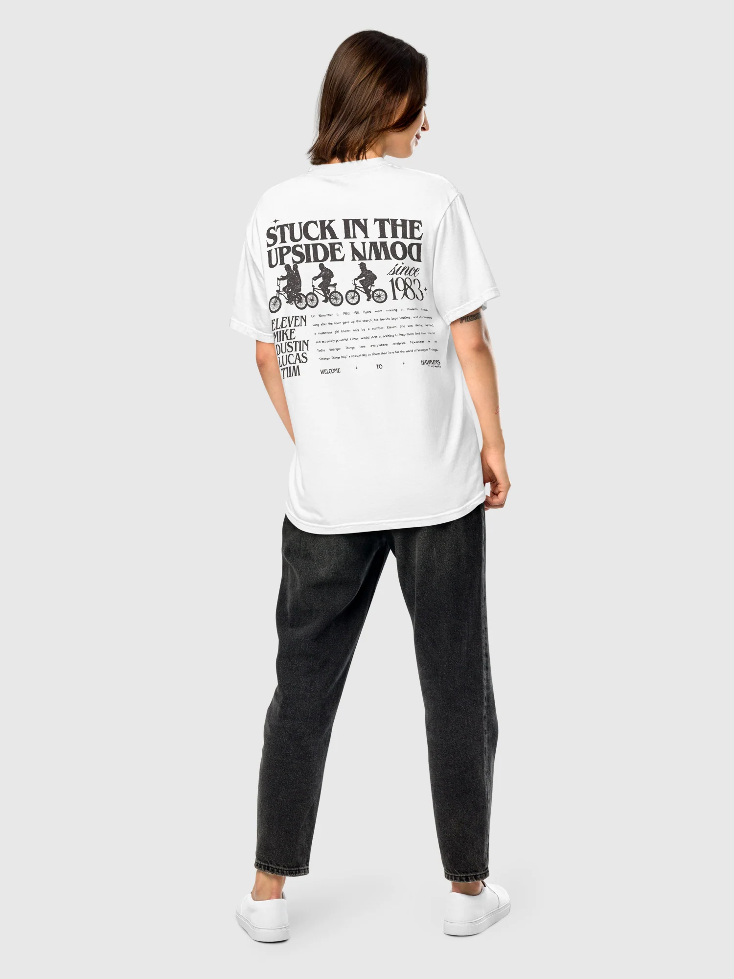 Stranger Things Stuck in The Upside Down Comfort Colors T-Shirt - Image 3