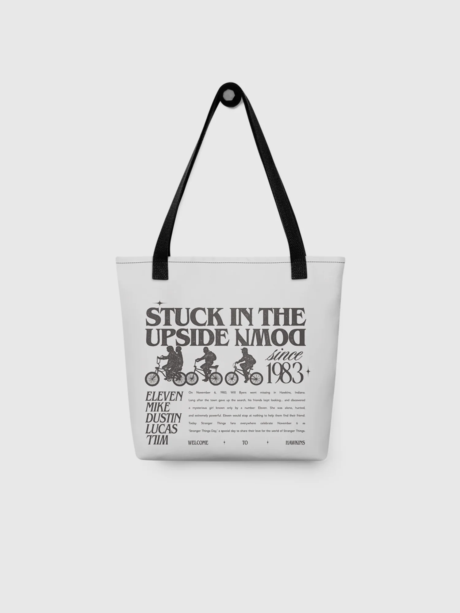 Stranger Things Stuck In The Upside Down Tote Bag - Image 2